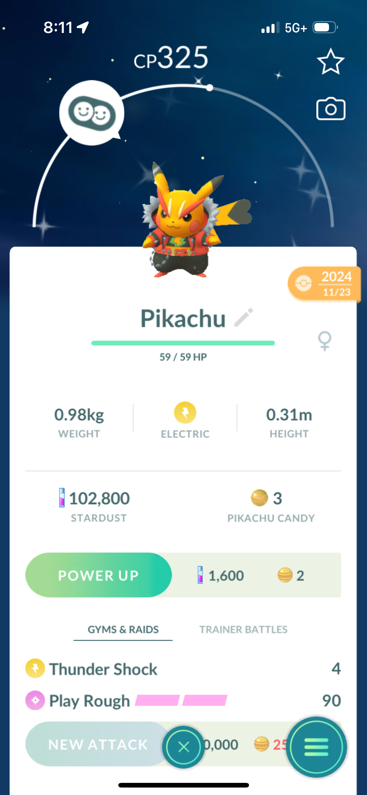 Shiny Rockstar Pikachu account