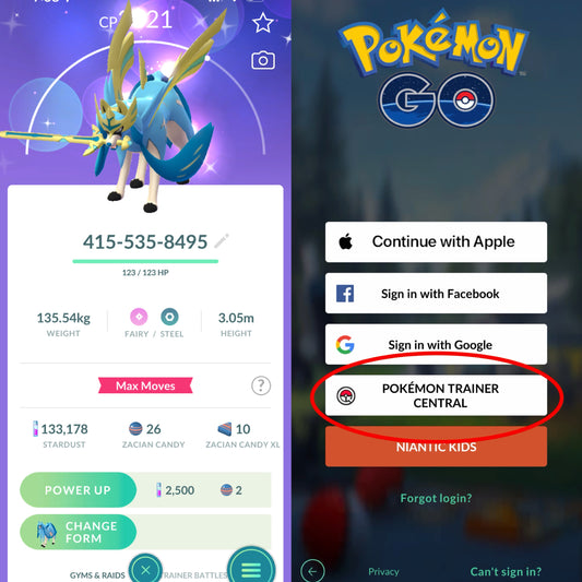 Crown Zacian trade or account
