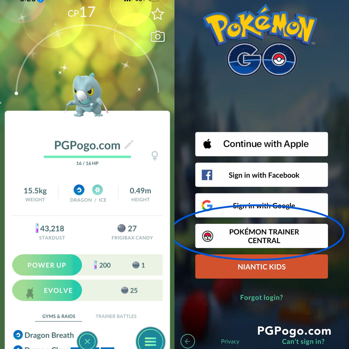 Shiny Frigibax account