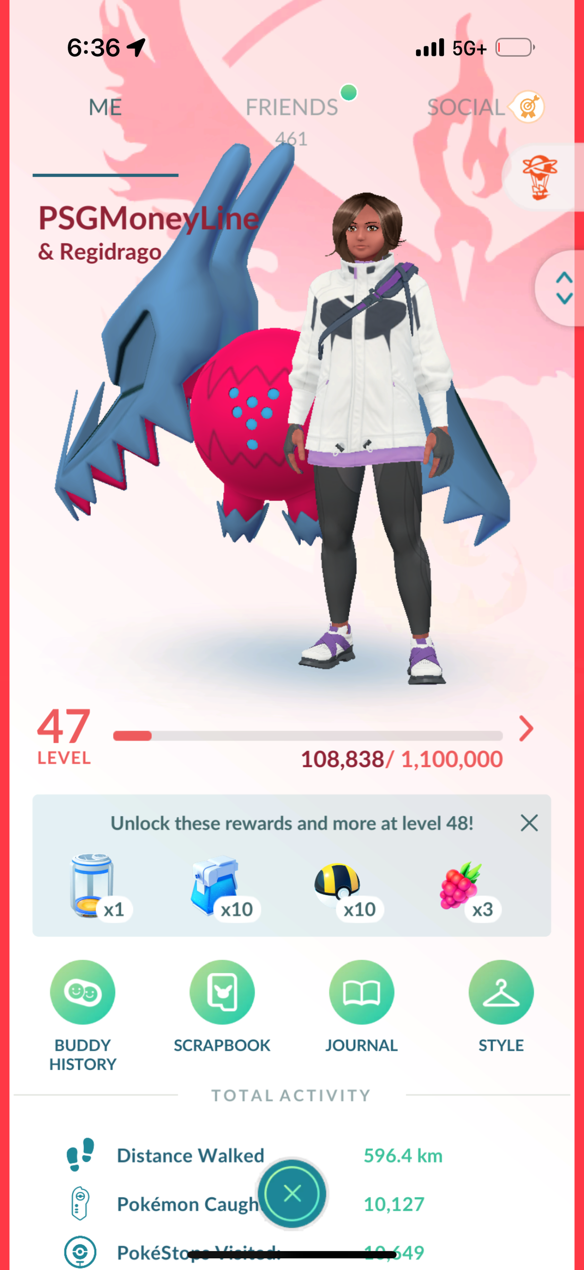 PSGMoneyline account 76 Shiny/Legendary & 1.8M Stardust