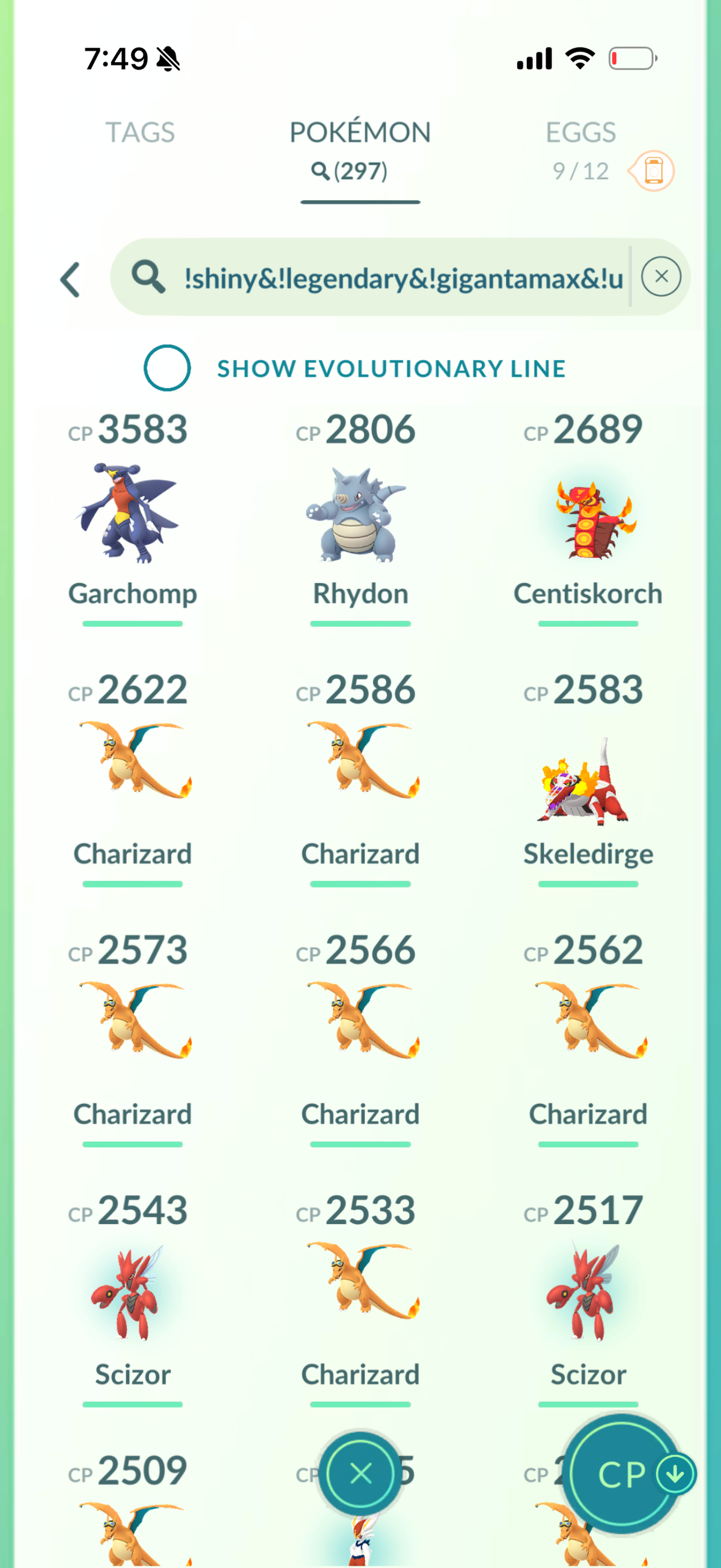 PSGMoneyline account 65 Shiny/Legendary & 1.2m Stardust