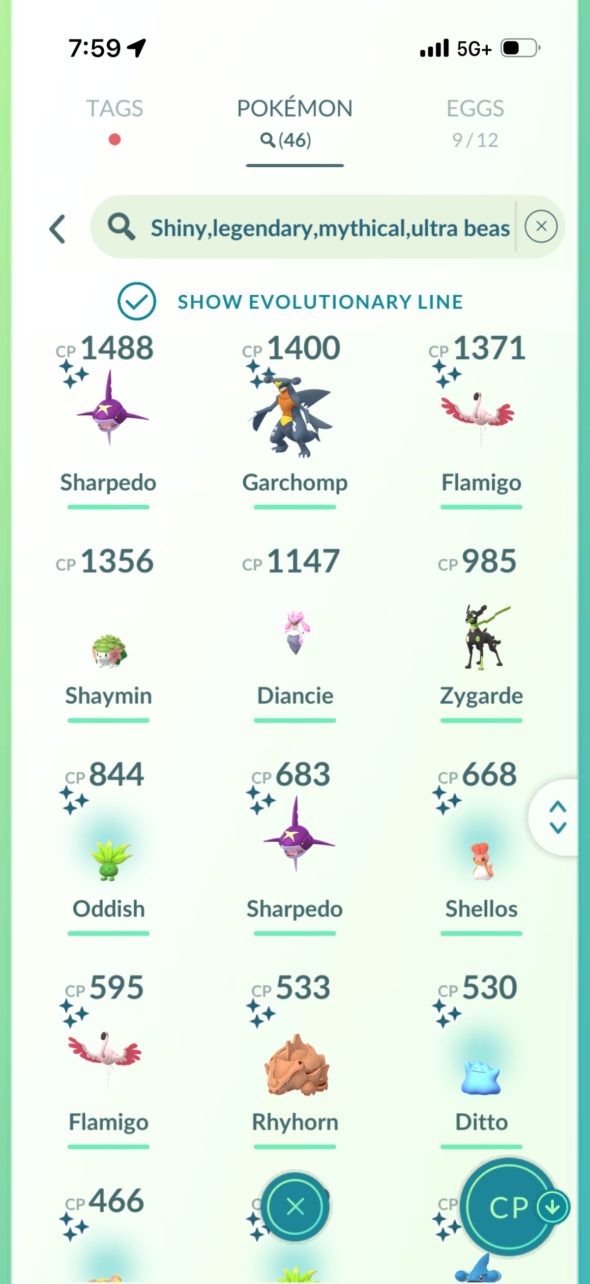 KartanaMini account 46 Shiny/Legendary and 704k Stardust
