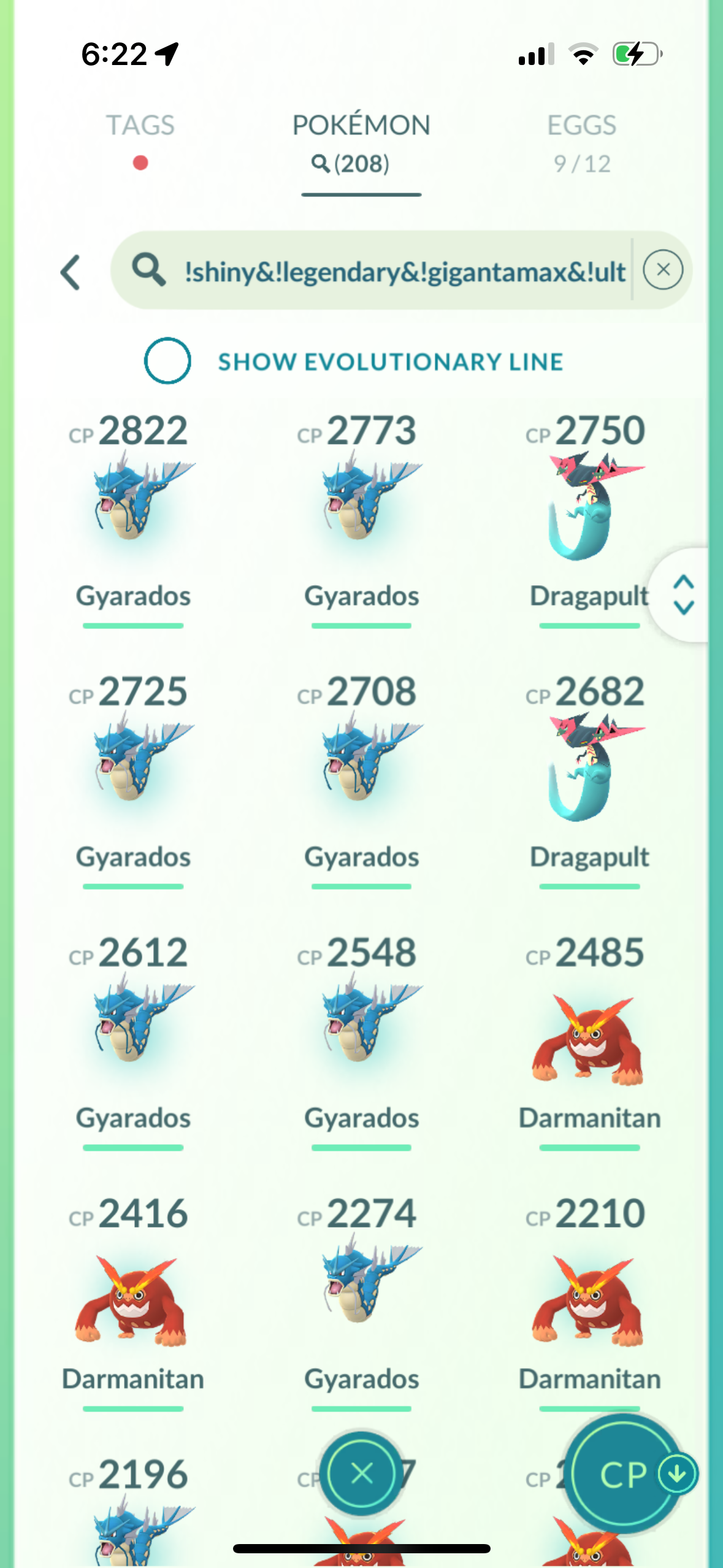 GutsAndGlory account (14 shiny/legendary)