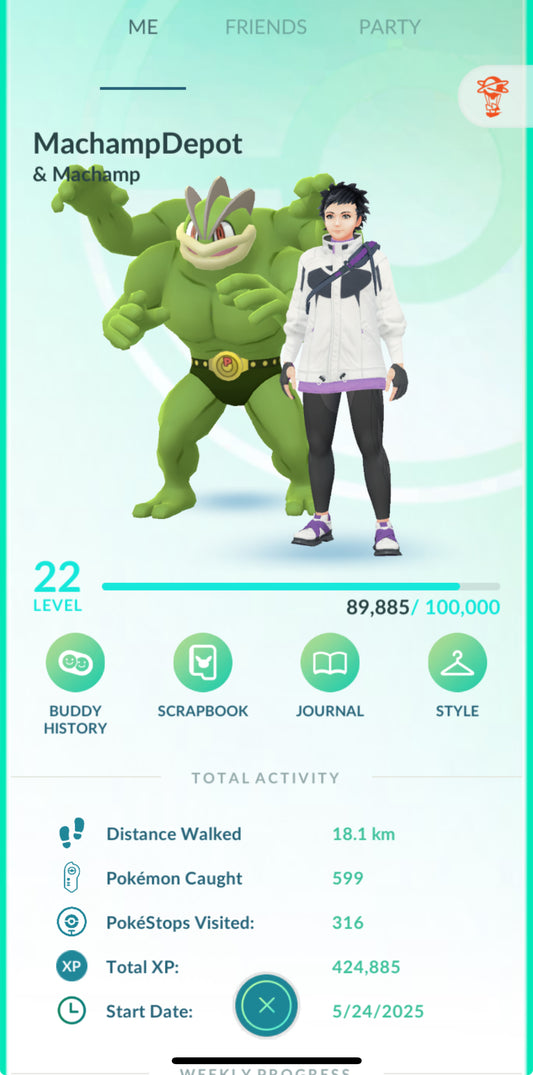 MachampDepot account (15 shiny Machamp/7 Shiny Machop