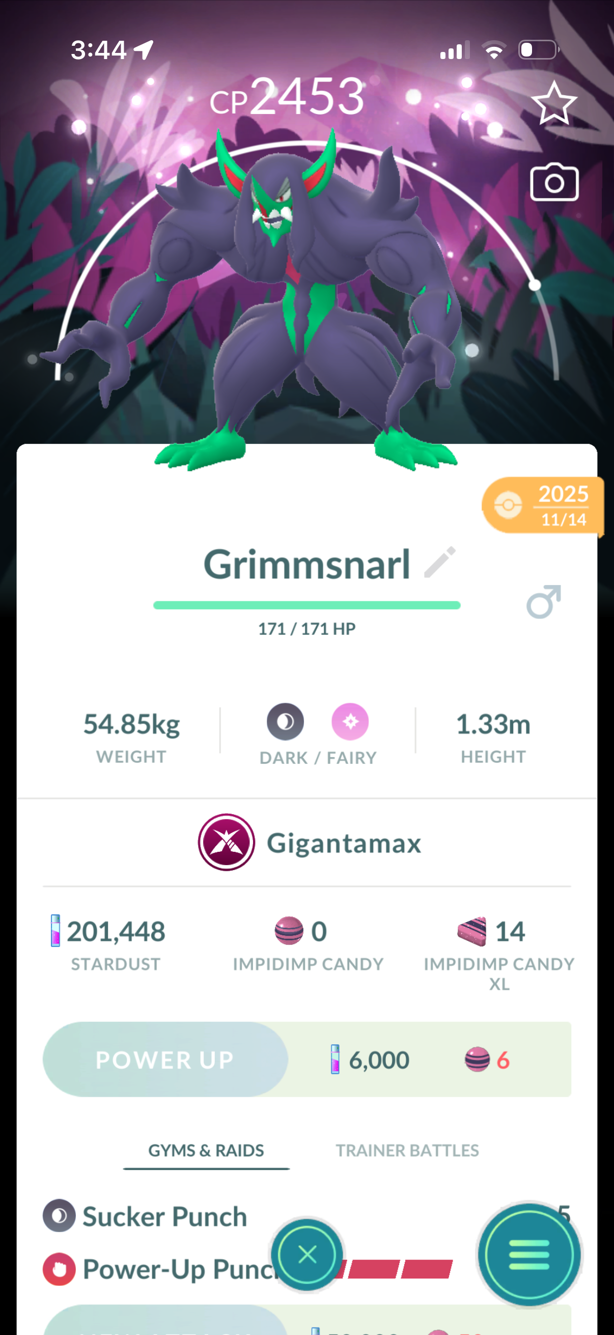 HarlanBuckley account (17 Shiny/Legendary/Gigantamax)