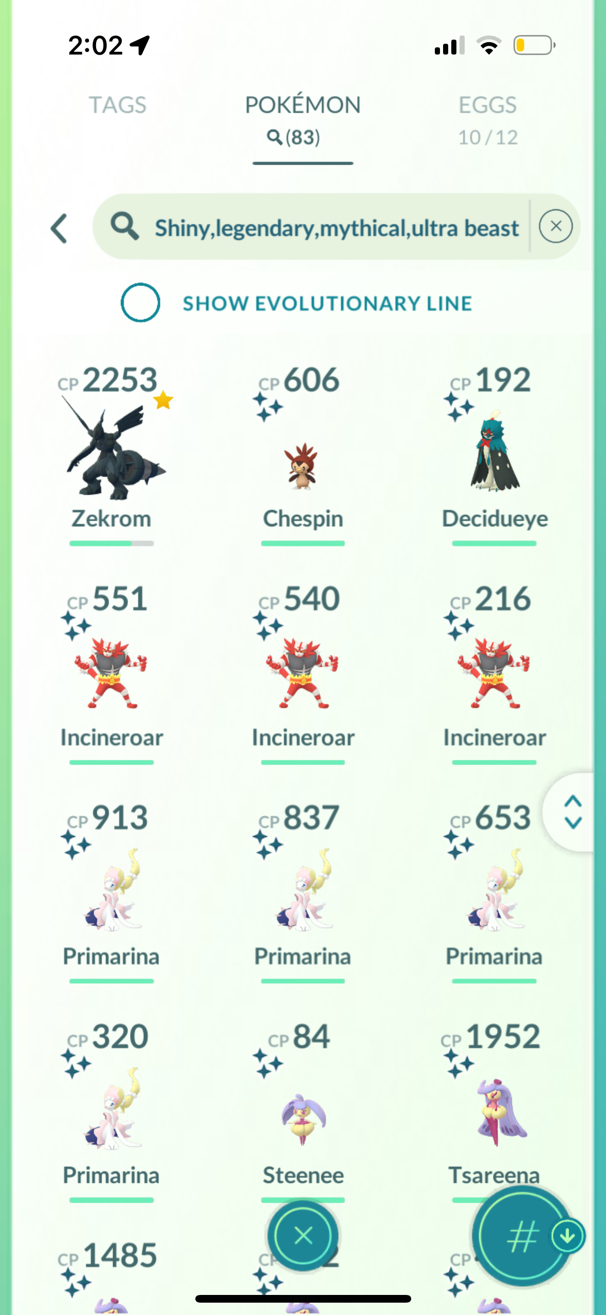 NewLevel account (83 shiny/legendary)