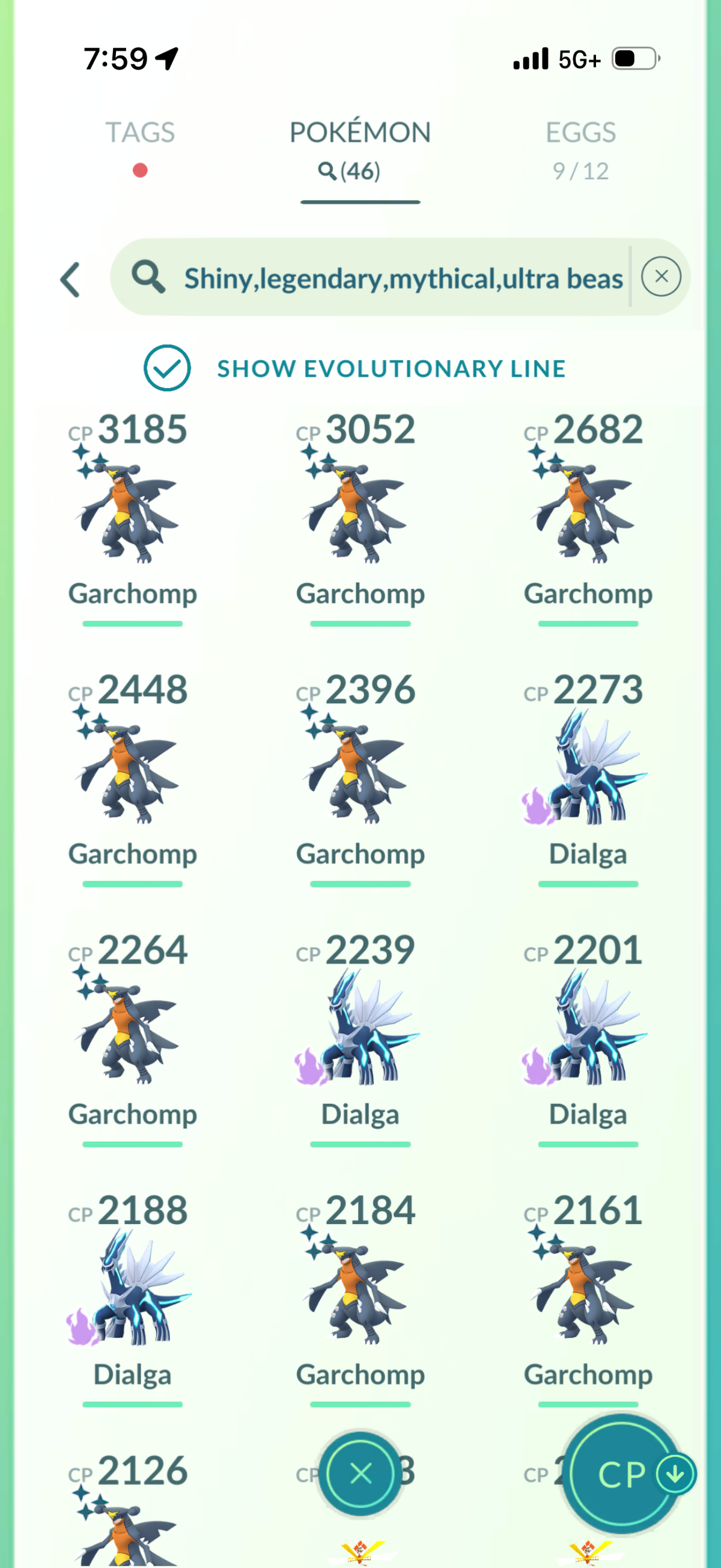 KartanaMini account 46 Shiny/Legendary and 704k Stardust