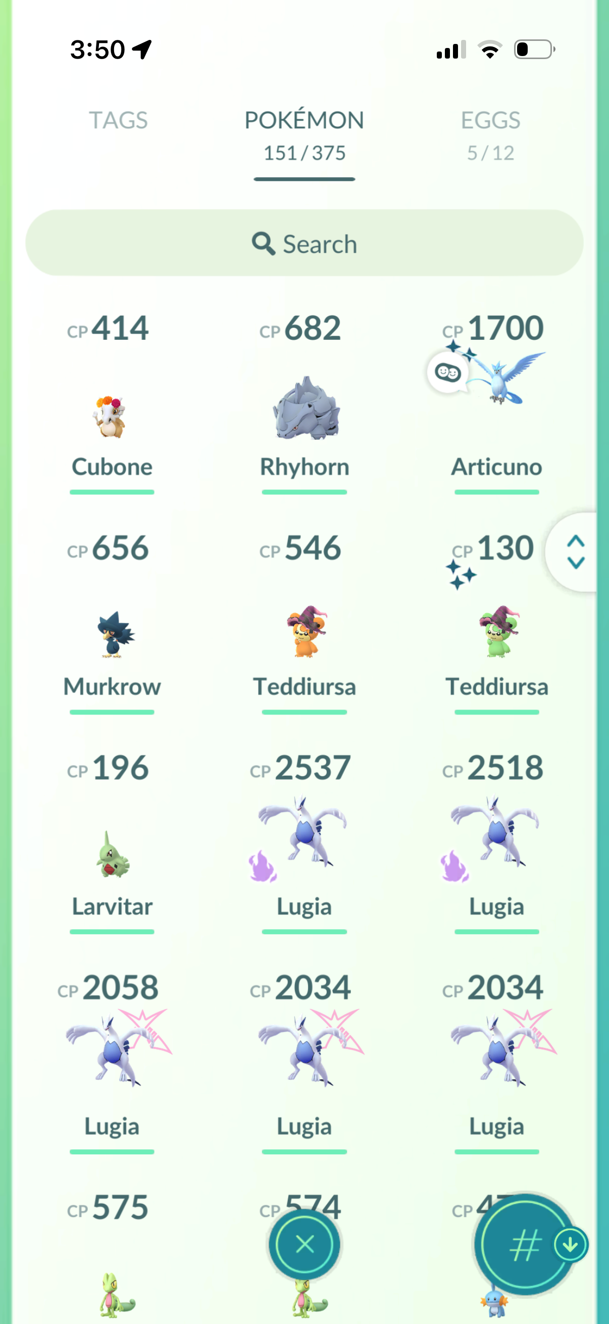 HarlanBuckley account (17 Shiny/Legendary/Gigantamax)