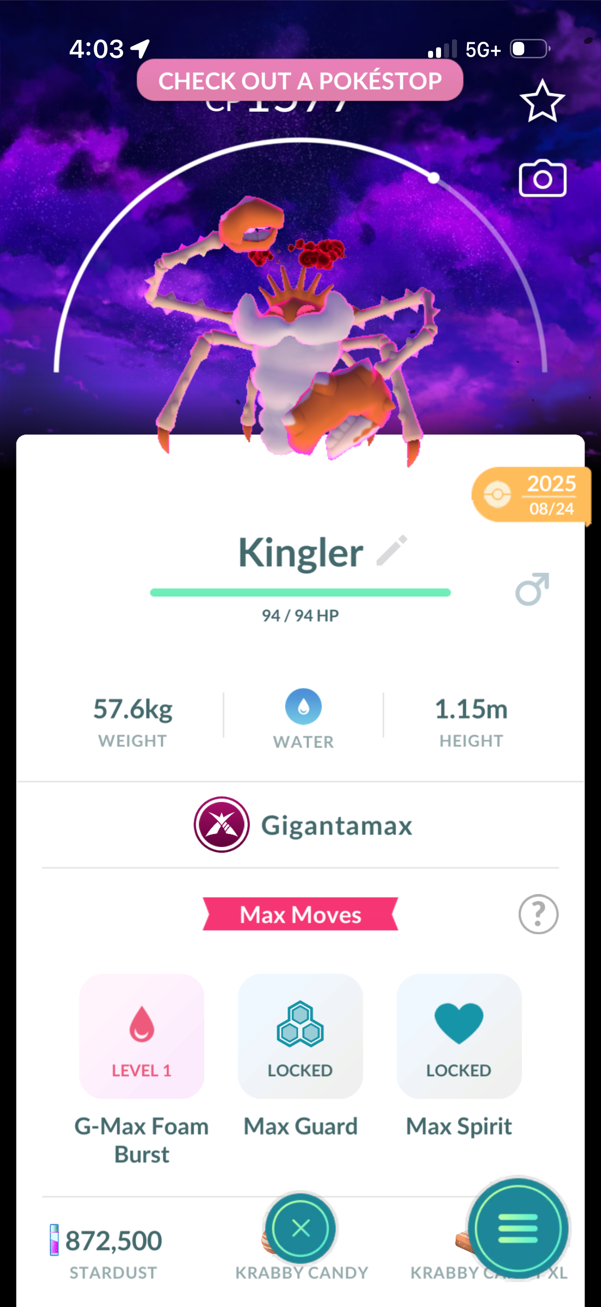 ClimbOutOfLimbo (26 Shiny/Gigantamax)