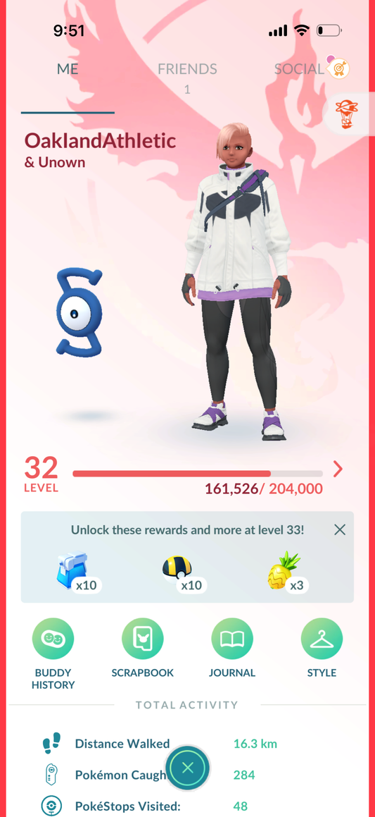 OaklandAthletic account (18 Shiny/Legendary and 185k stardust)
