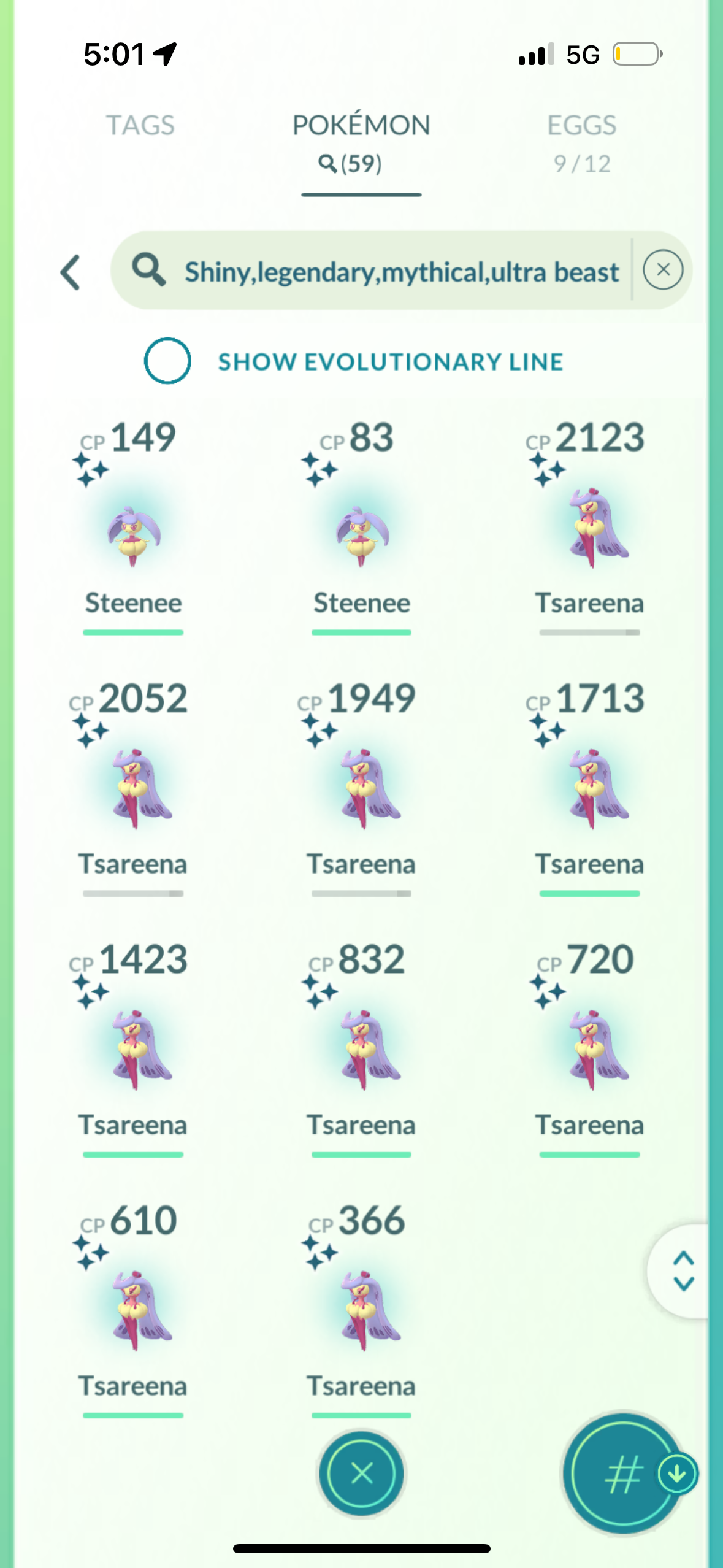 RussiasCollapse account (59 shiny/legendary)