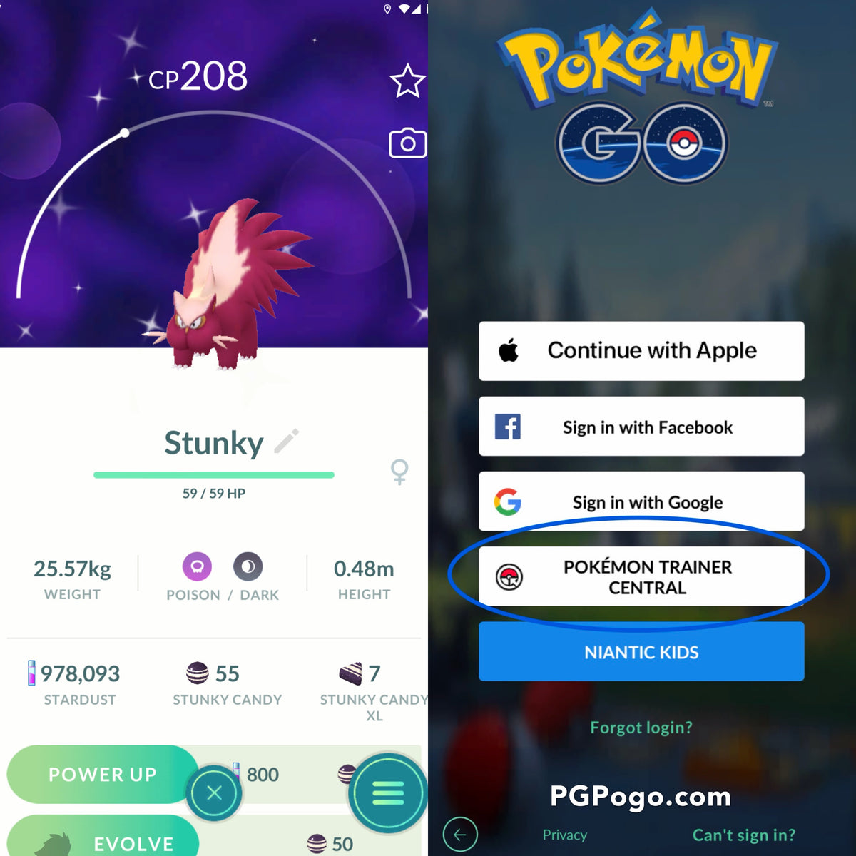 Shiny Stunky account