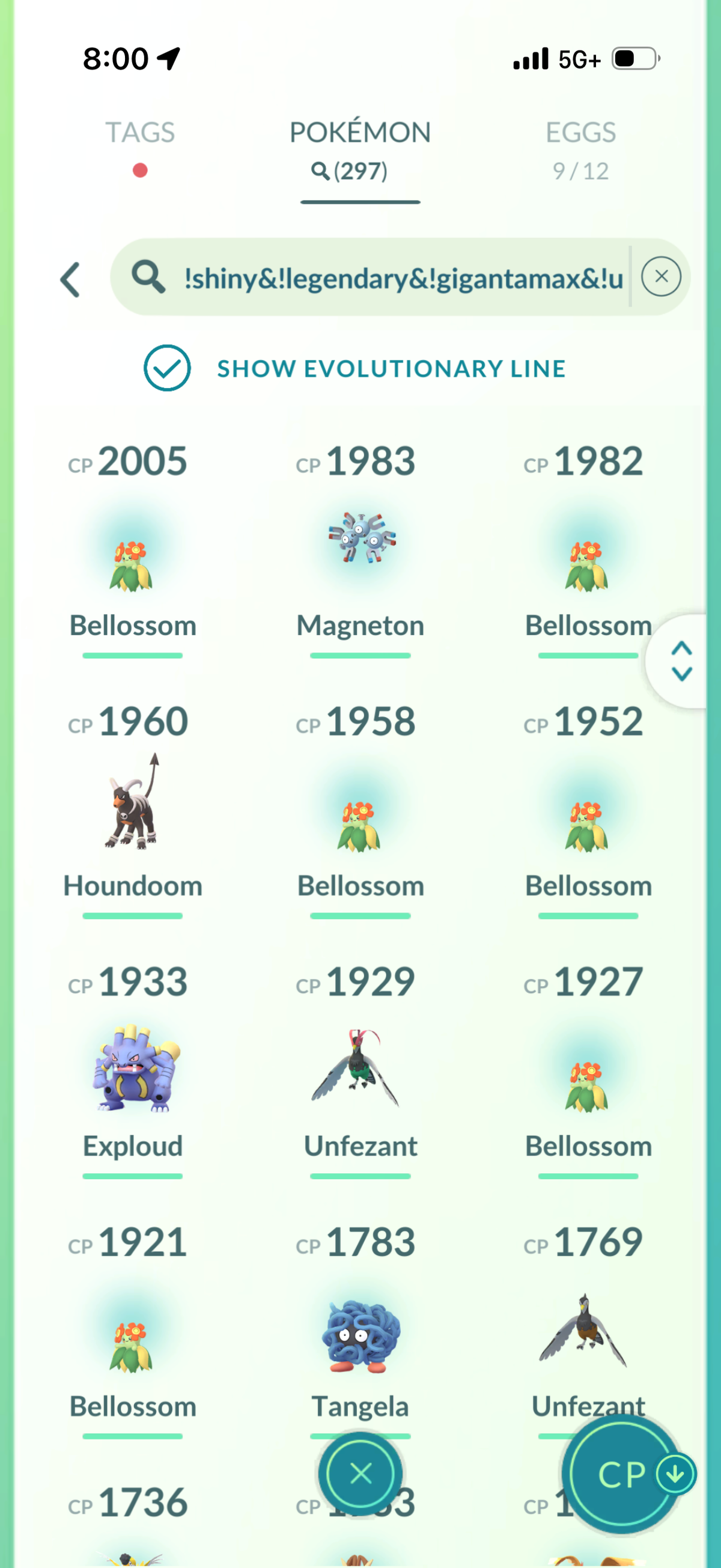 KartanaMini account 46 Shiny/Legendary and 704k Stardust