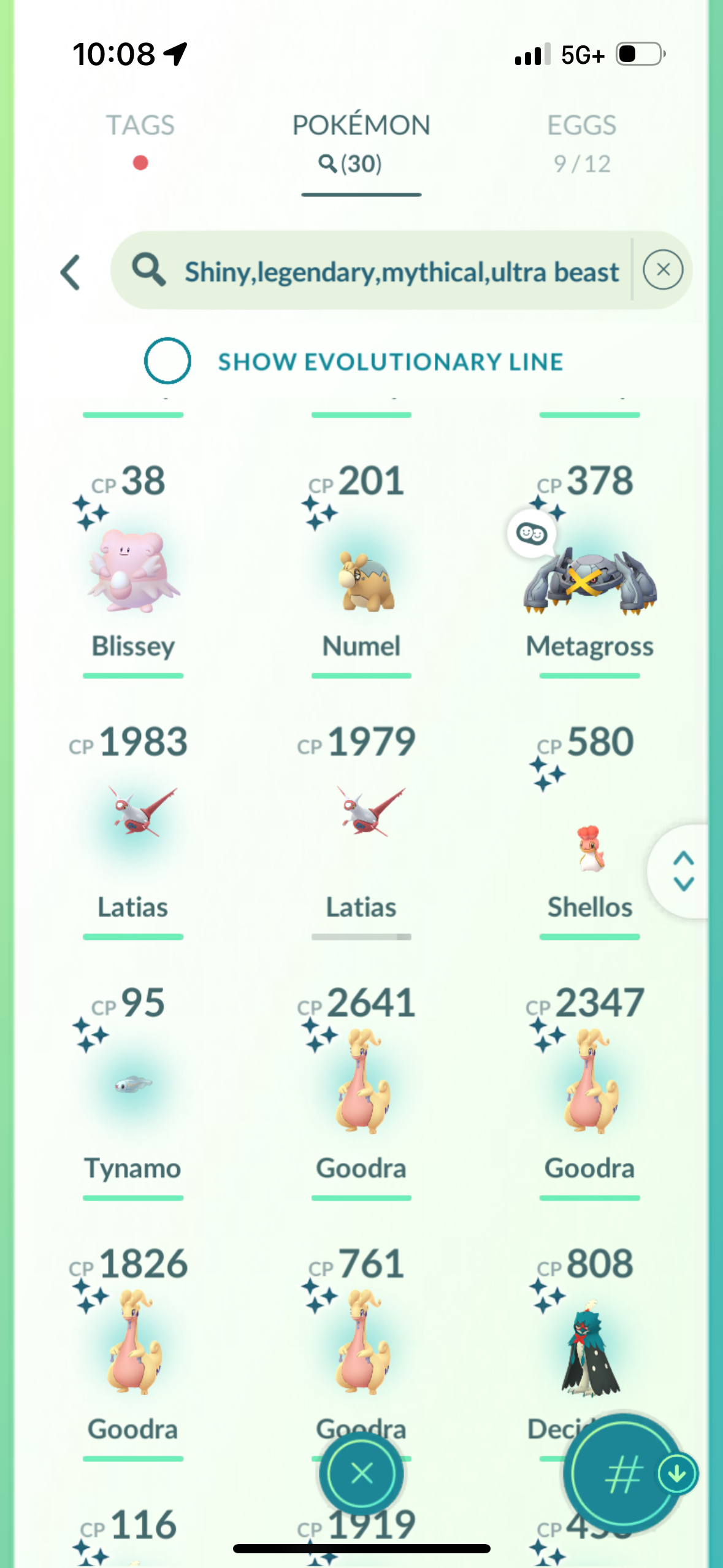 XmasSpecialist account (30 shiny/legendary)