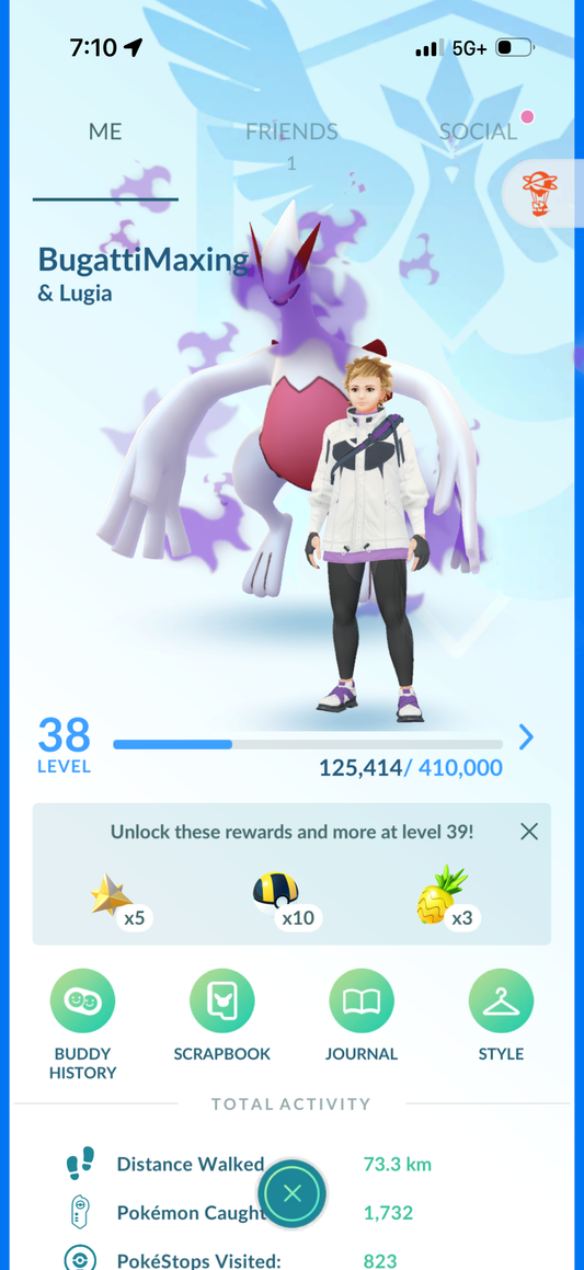 BugattiMaxing account (13 Shiny/Legendary)