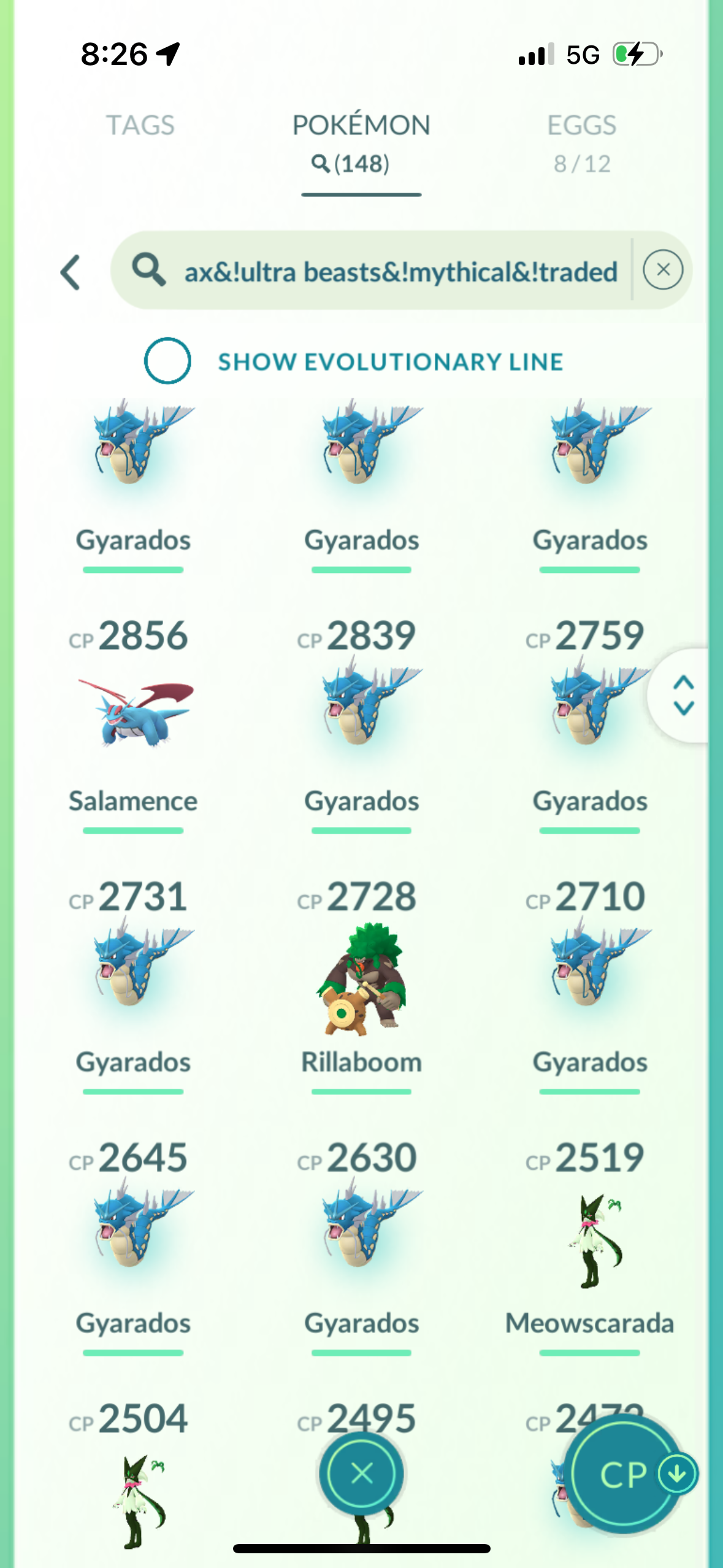 LatiosV1 account (74 shiny/legendary)