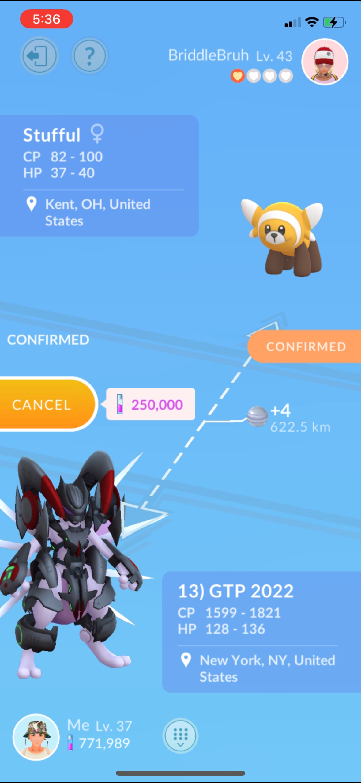 Armored Mewtwo trade