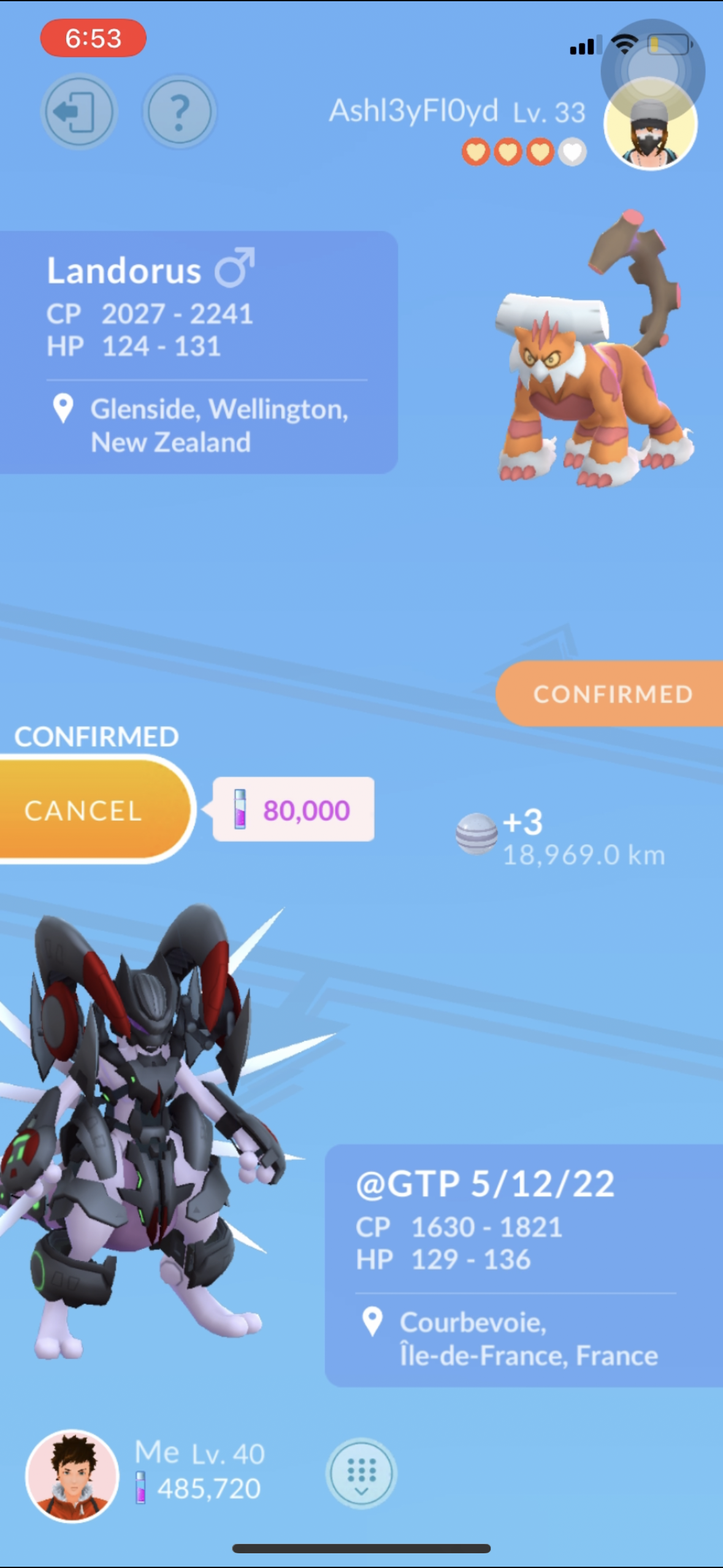 Armored Mewtwo trade