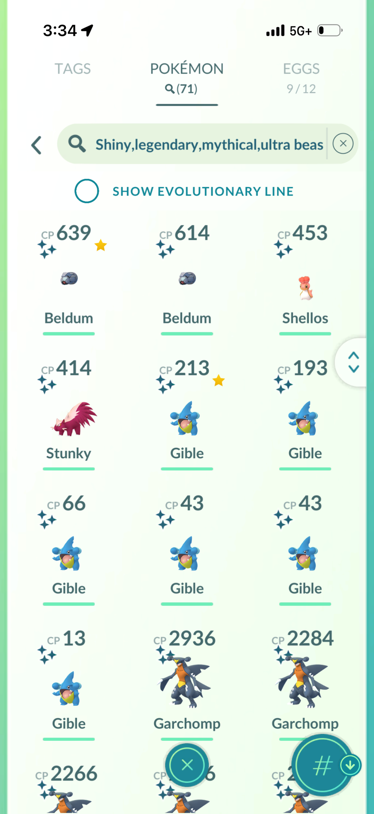 CrownedBy415 account (71 Shiny/Legendary 1.9m Stardust)