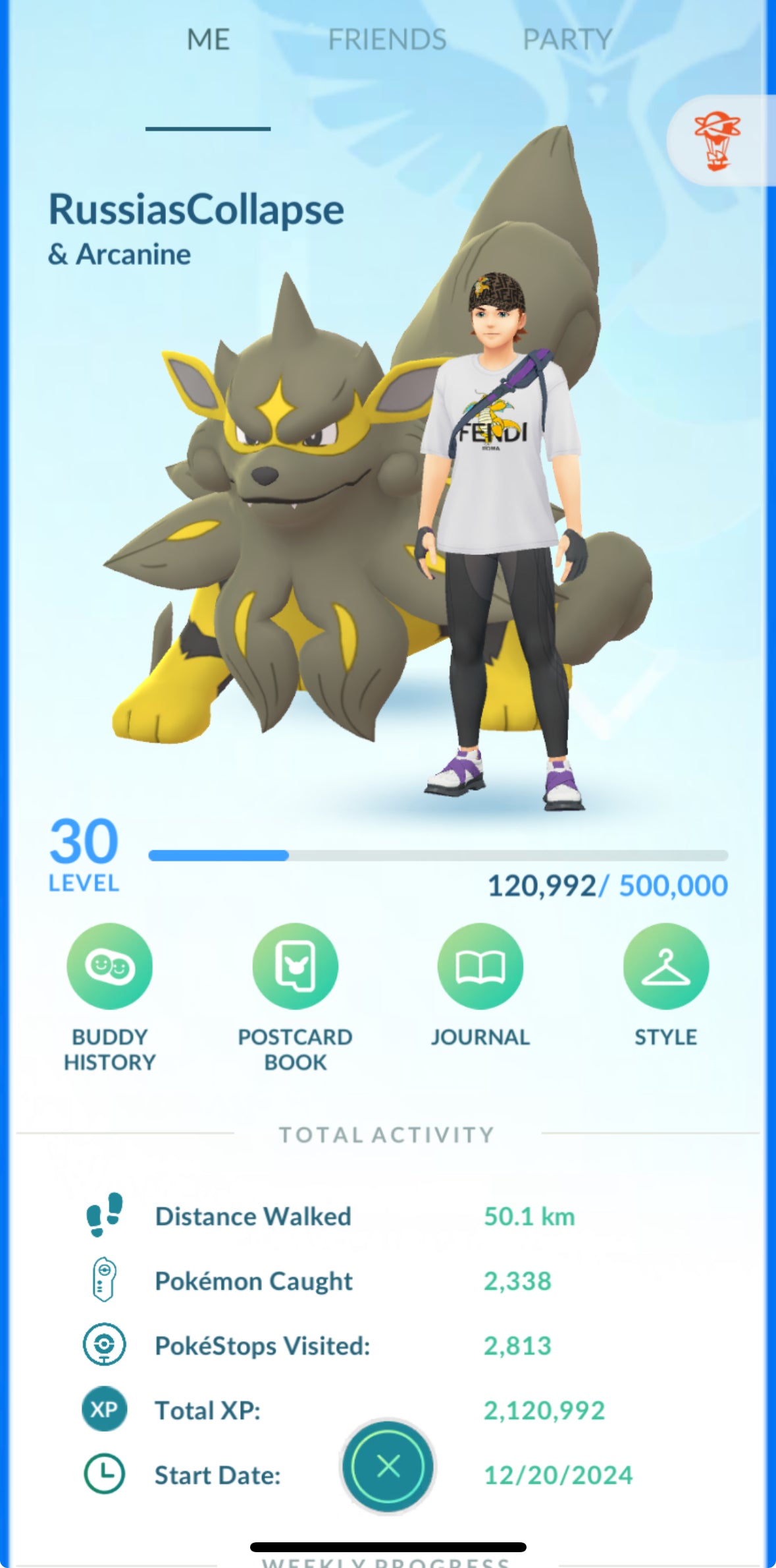 RussiasCollapse account (92 shiny/legendary)