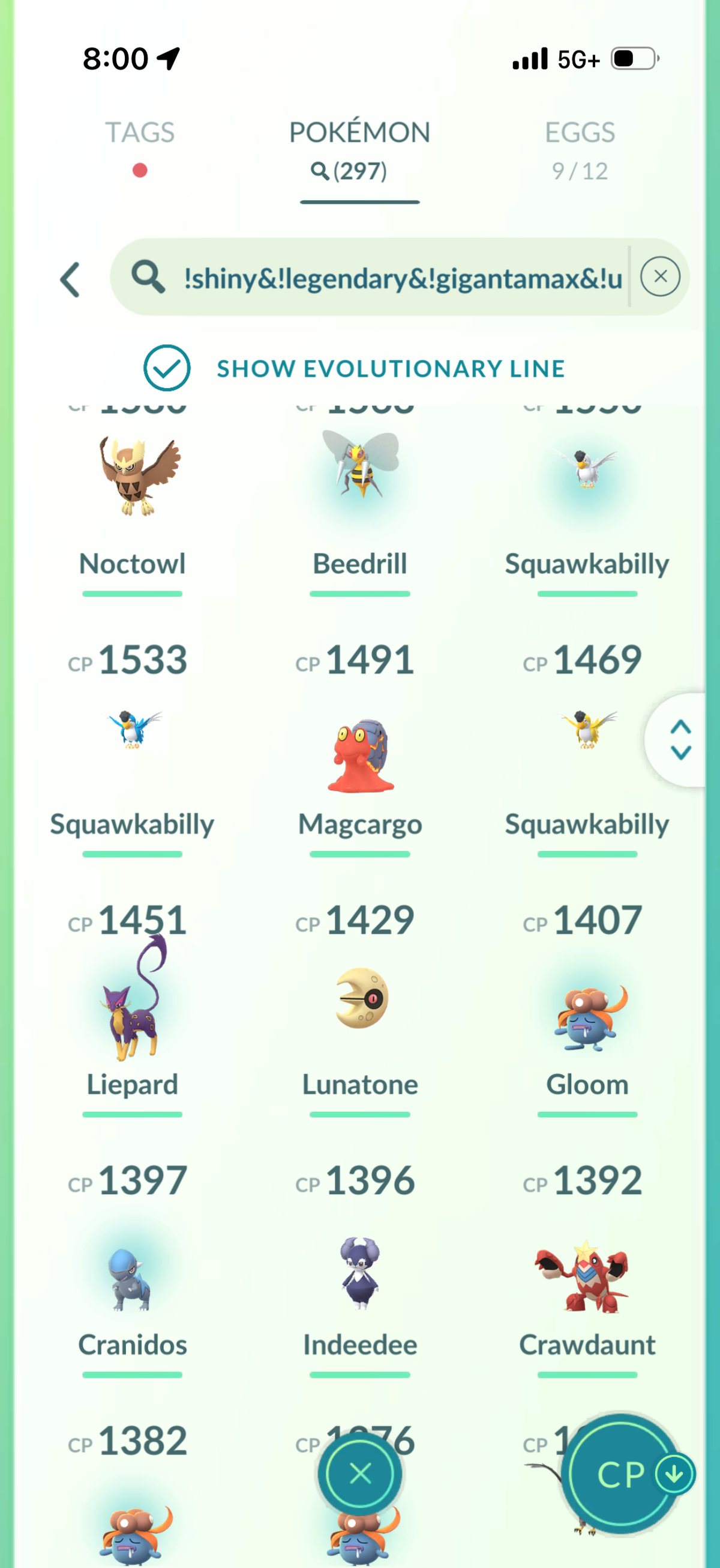 KartanaMini account 46 Shiny/Legendary and 704k Stardust