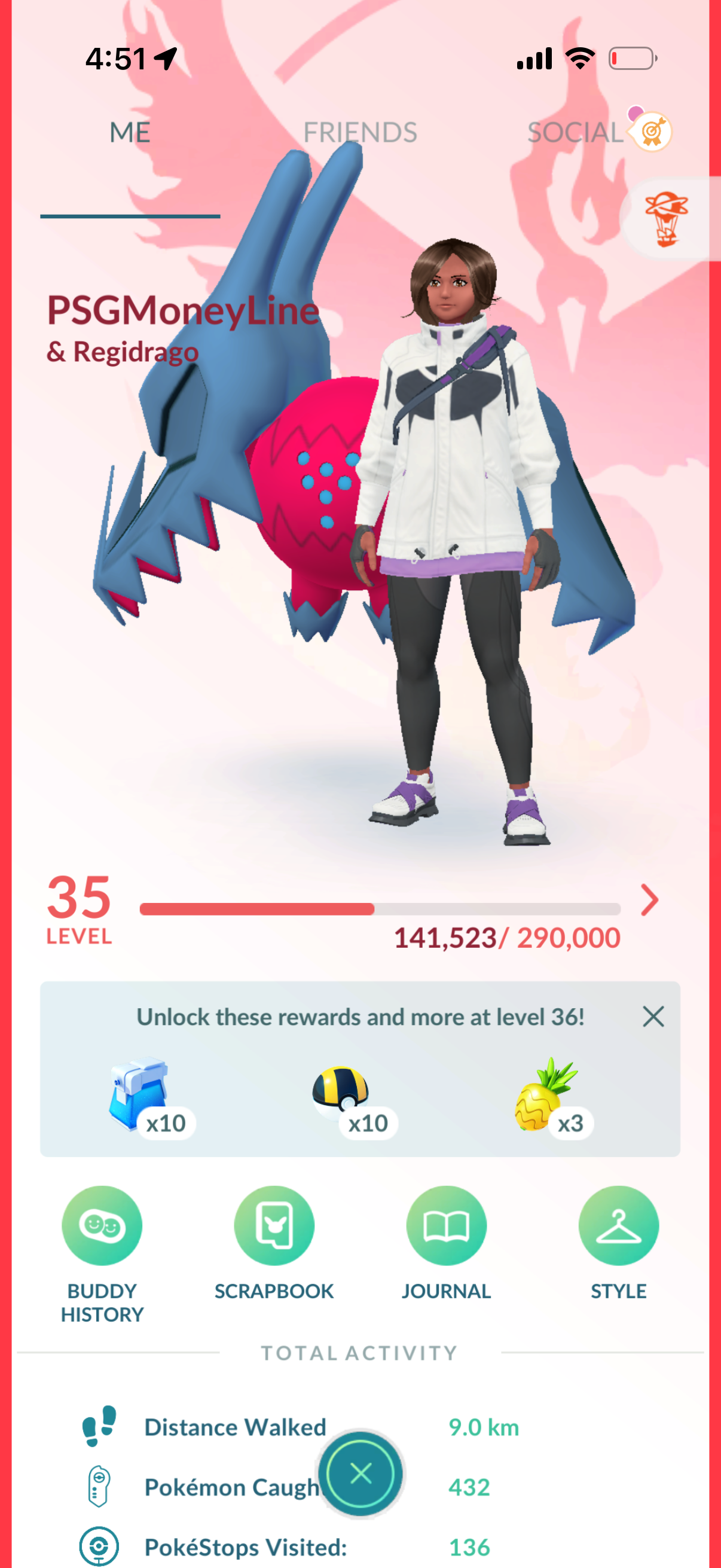 PSGMoneyline account (40 Shiny/Legendary)