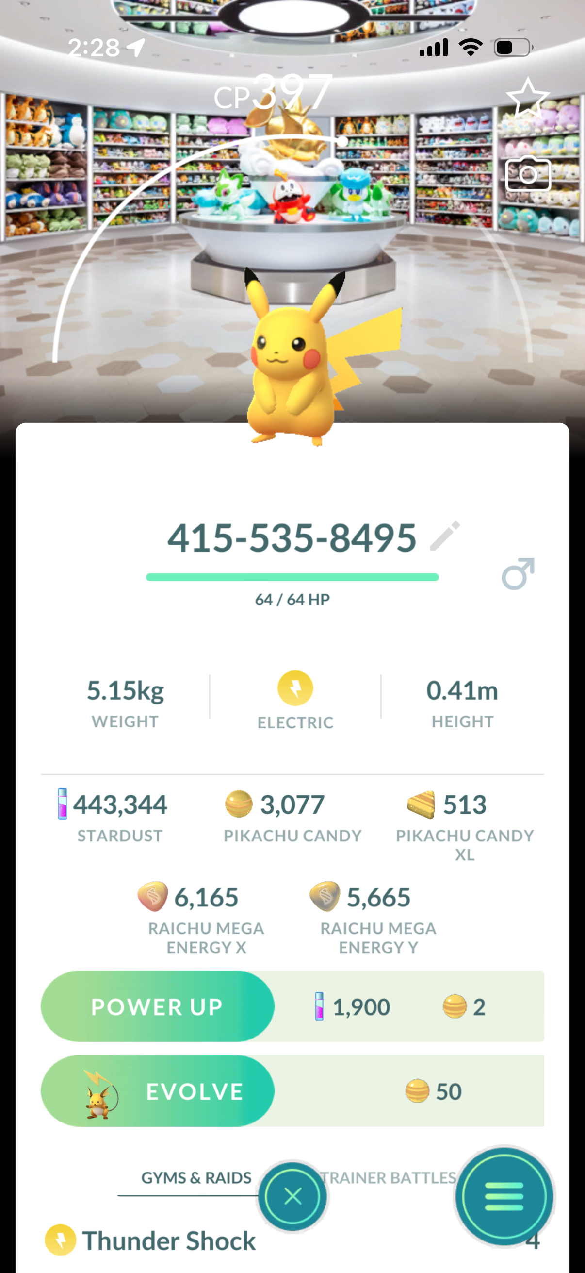 18 different Background Pikachu’s caught on your account