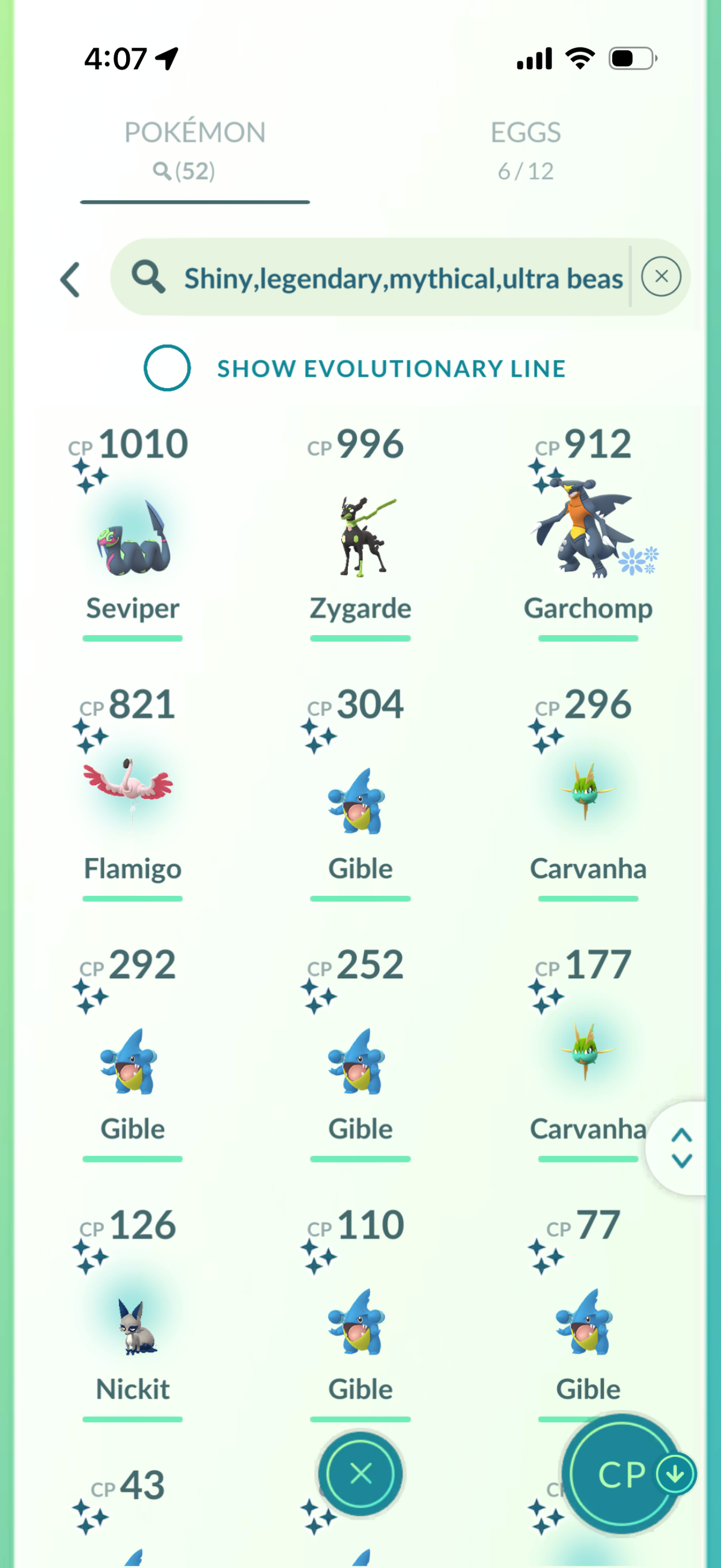 OneLastCod account (52 Shiny/Legendary & 700k Stardust)