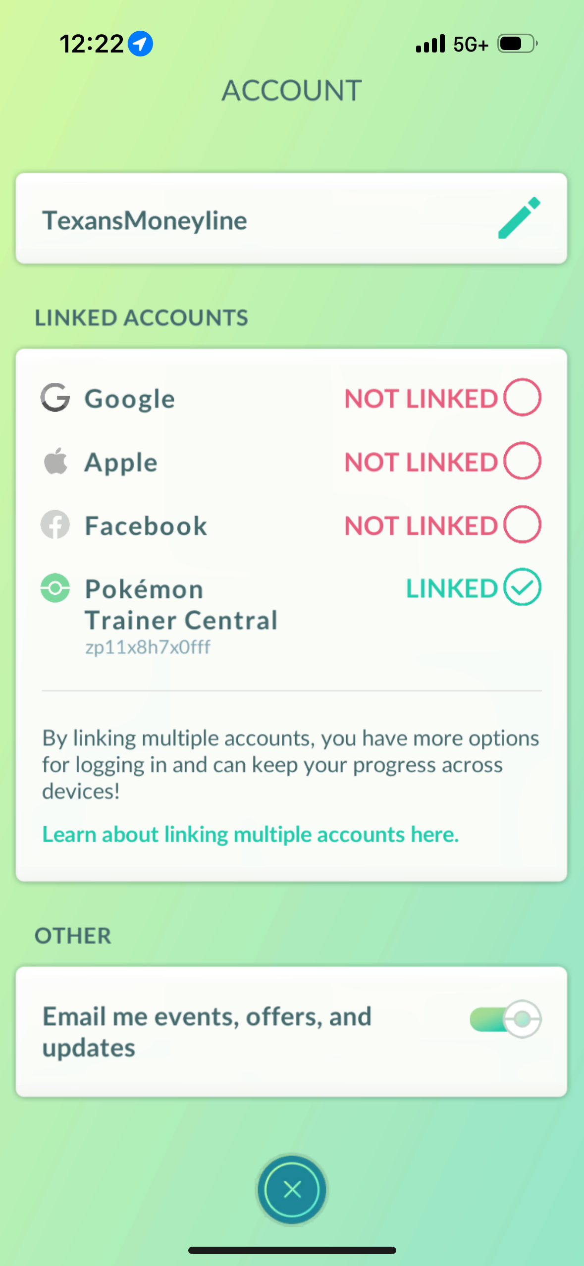 TexansMoneyline account (28 Shiny/Legendary/Gigantamax)