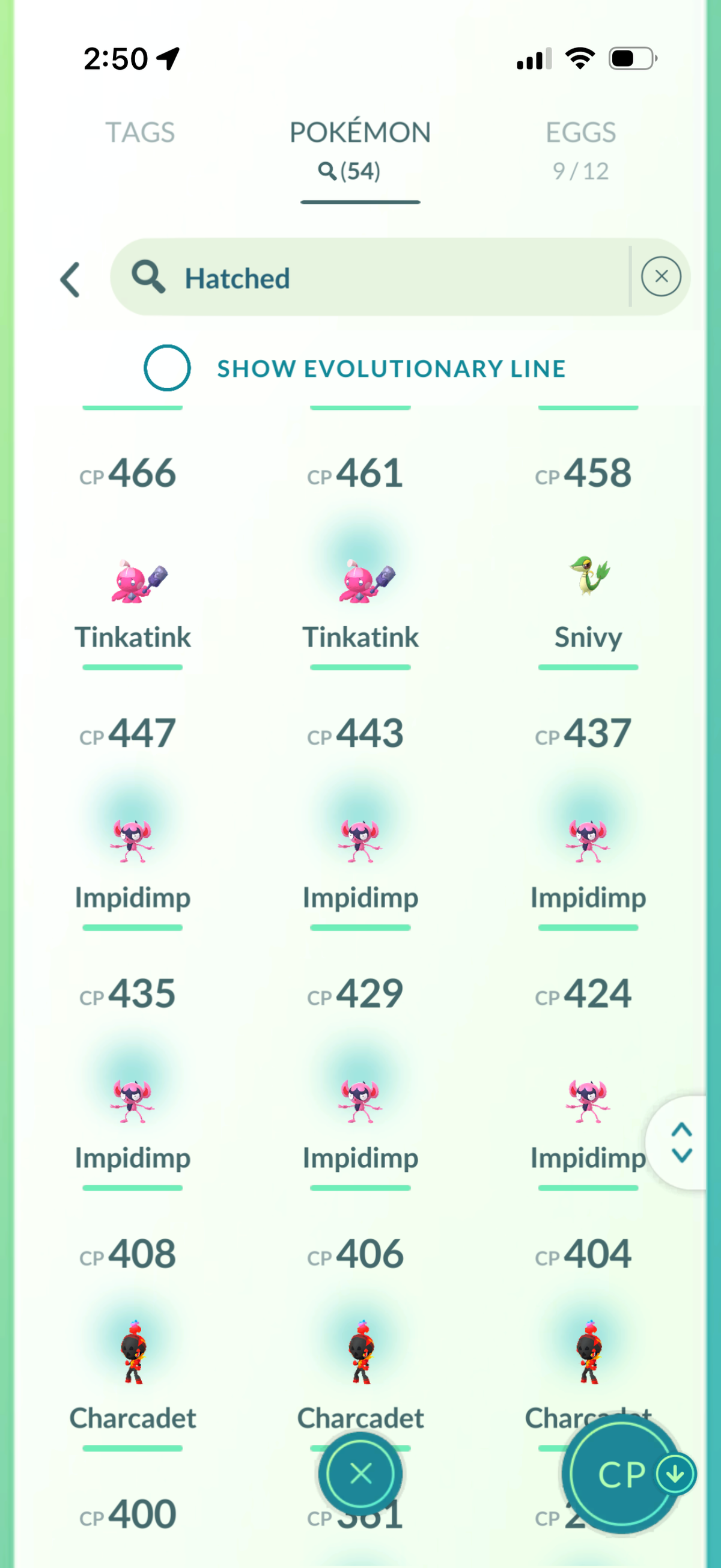 GTPGible account (72 Legendary/Shiny & 1.1m Stardust