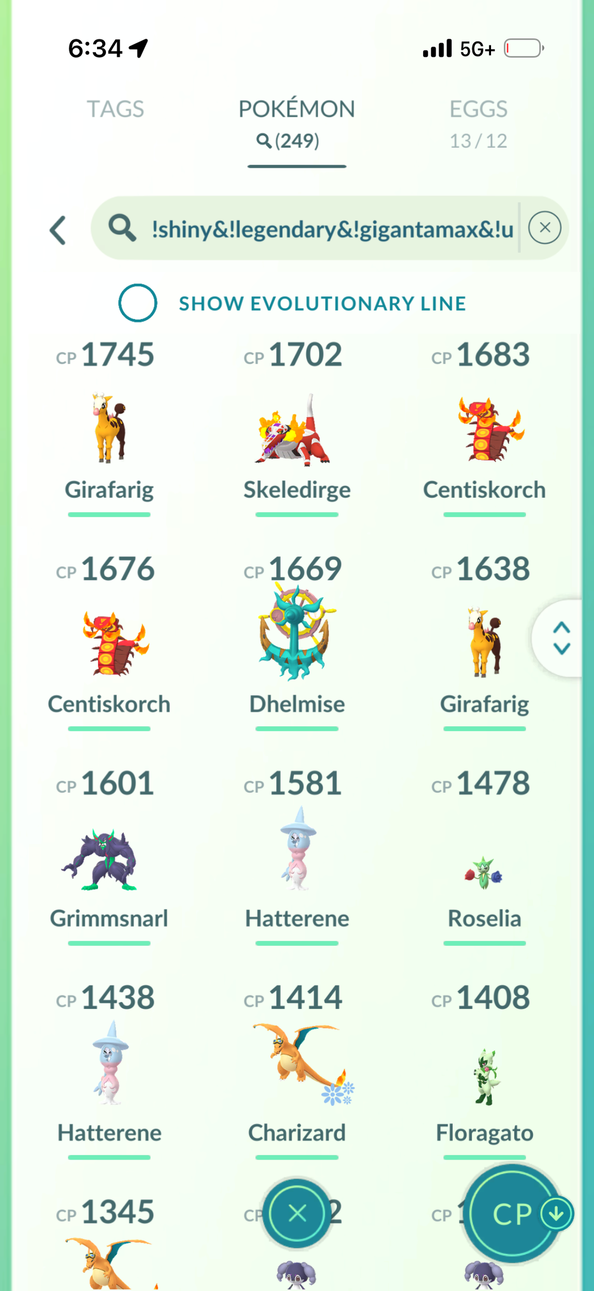 PSGMoneyline account 76 Shiny/Legendary & 1.8M Stardust