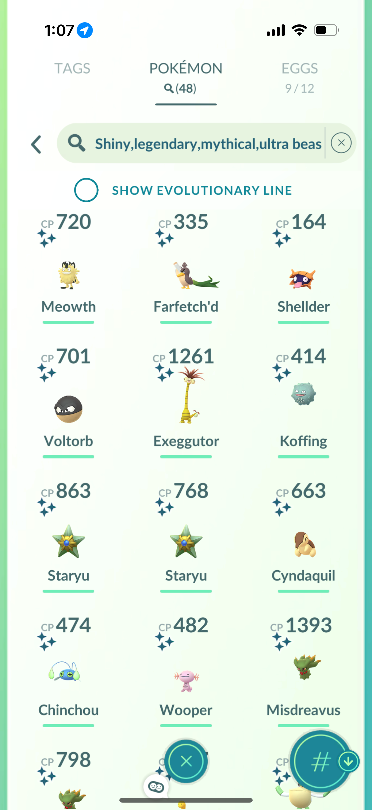 WWIII2026 account (48 Shiny/Legendary 1.8m stardust)