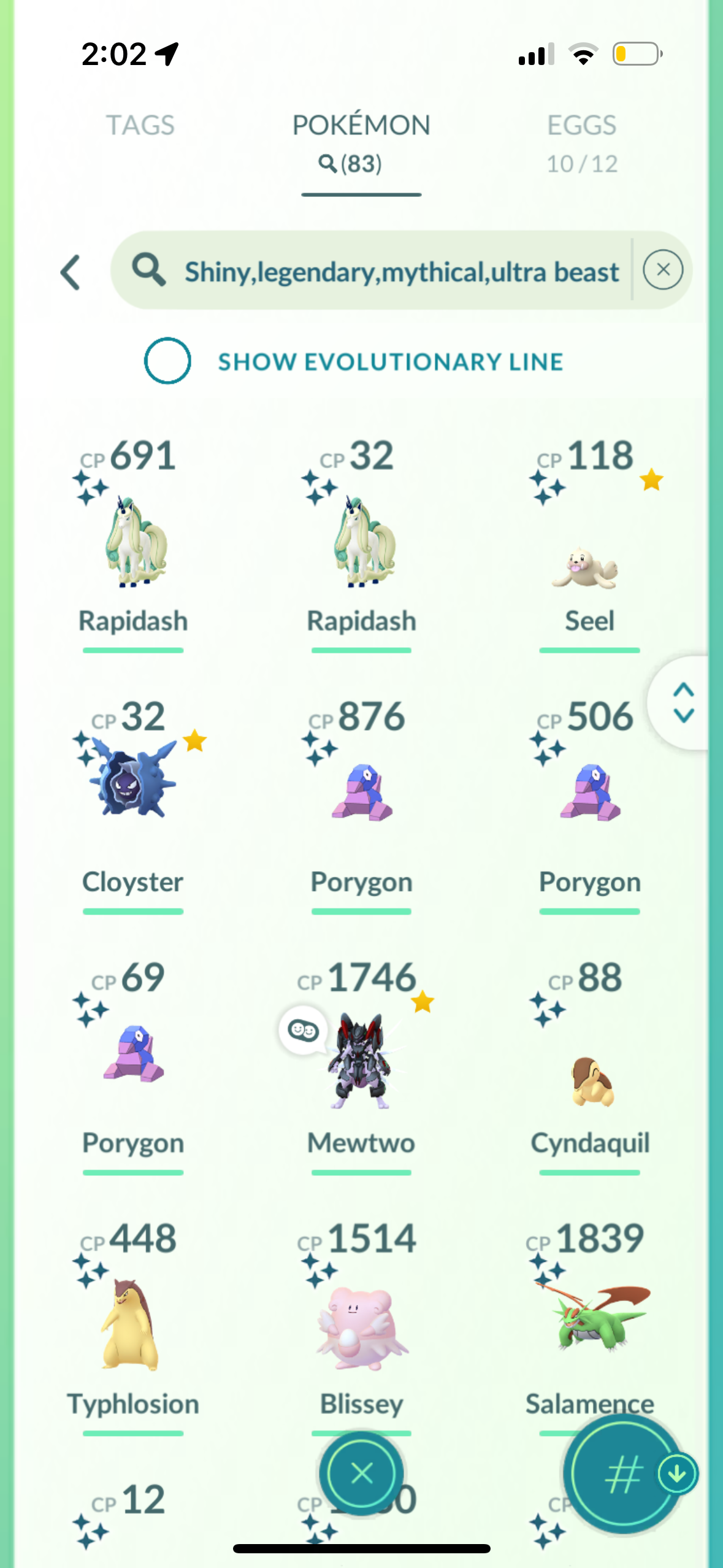 NewLevel account (83 shiny/legendary)