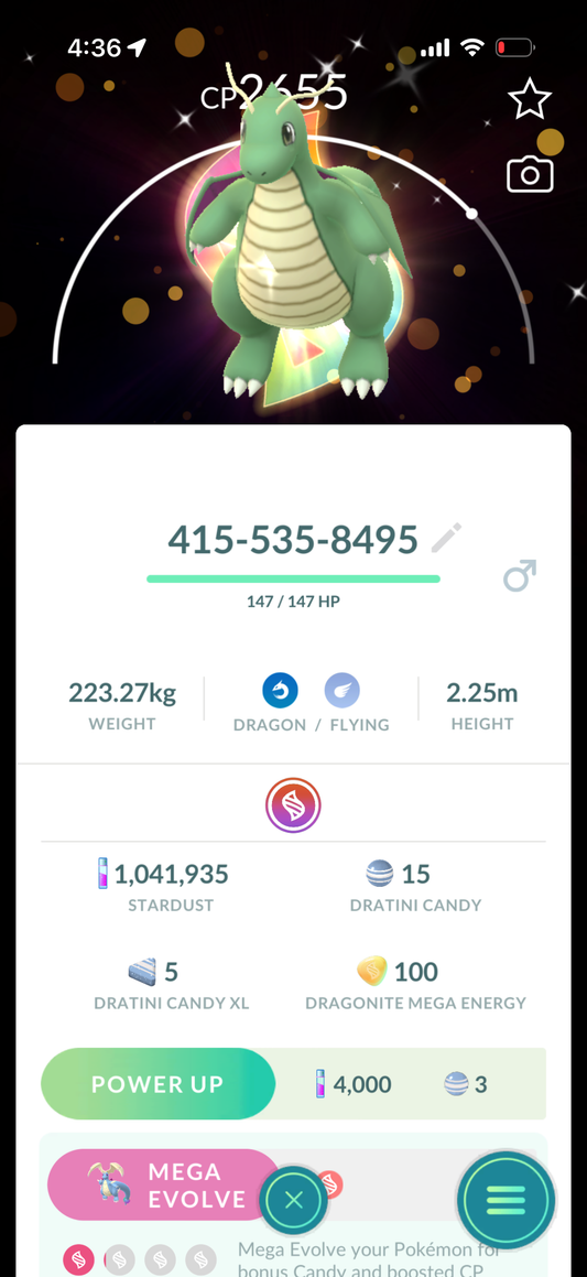 Shiny Dragonite GO Tour trade