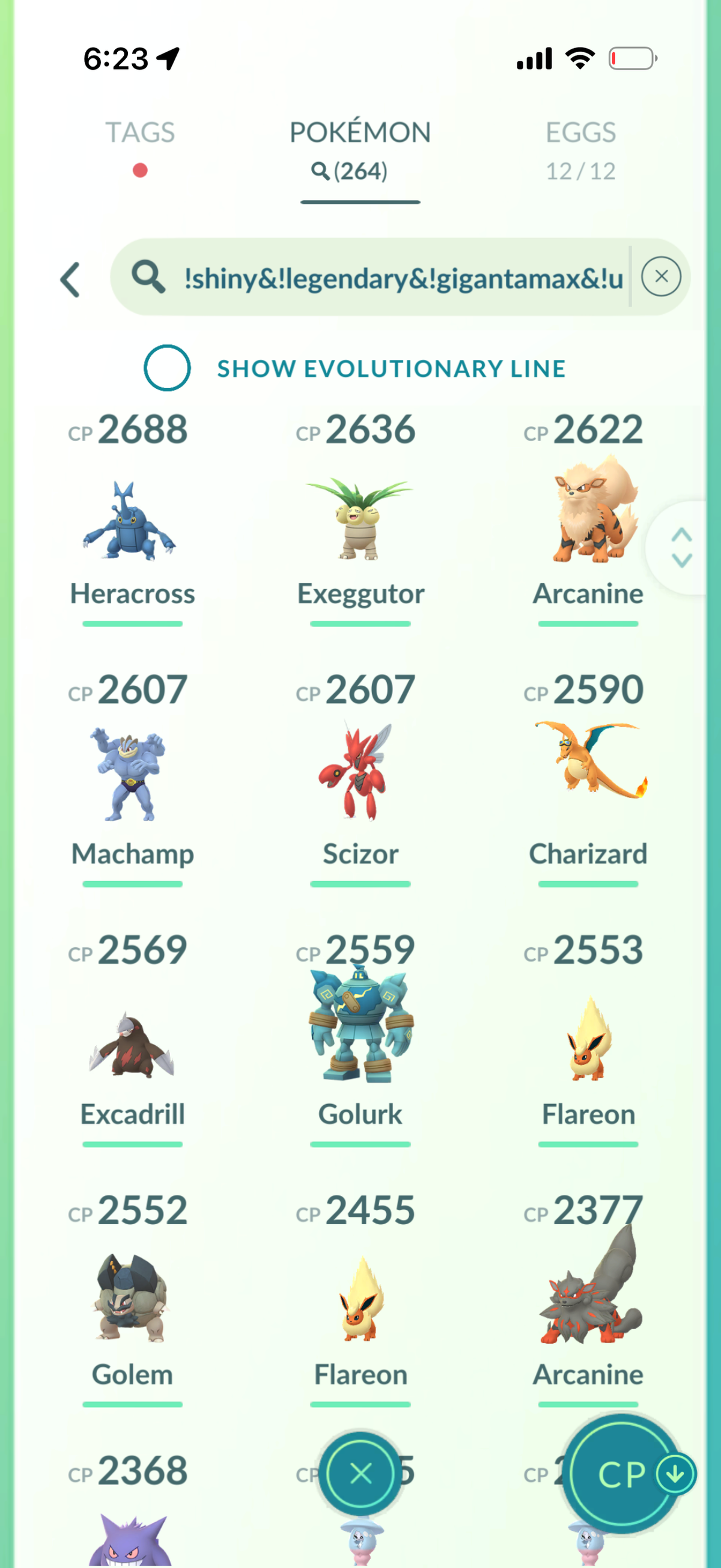 KartanaMini account 57 Shiny/Legendary and 1.2M Stardust