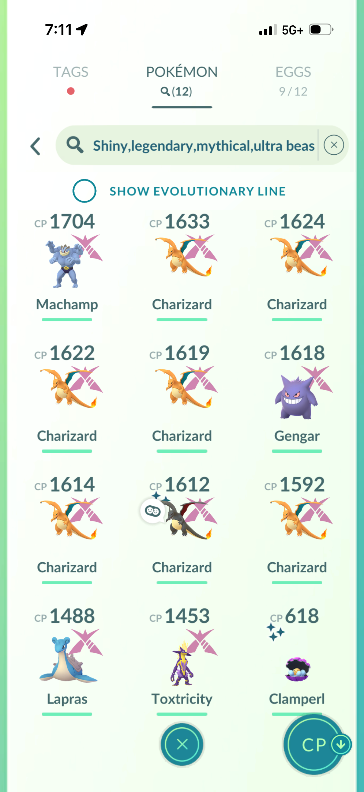 ZardMajor account (12 Shiny/Gigantamax)