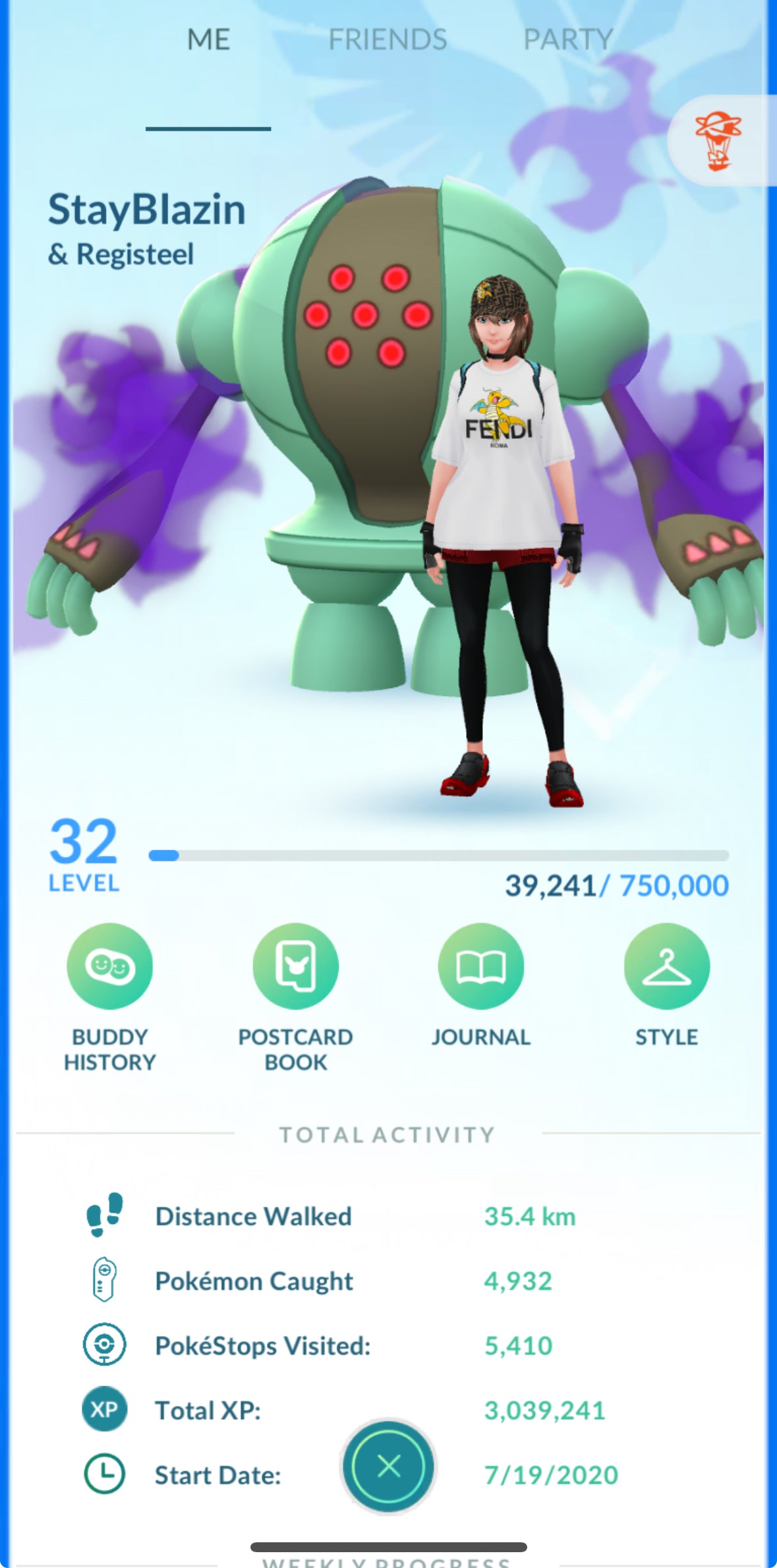 StayBlazin account (67 shiny/legendary)