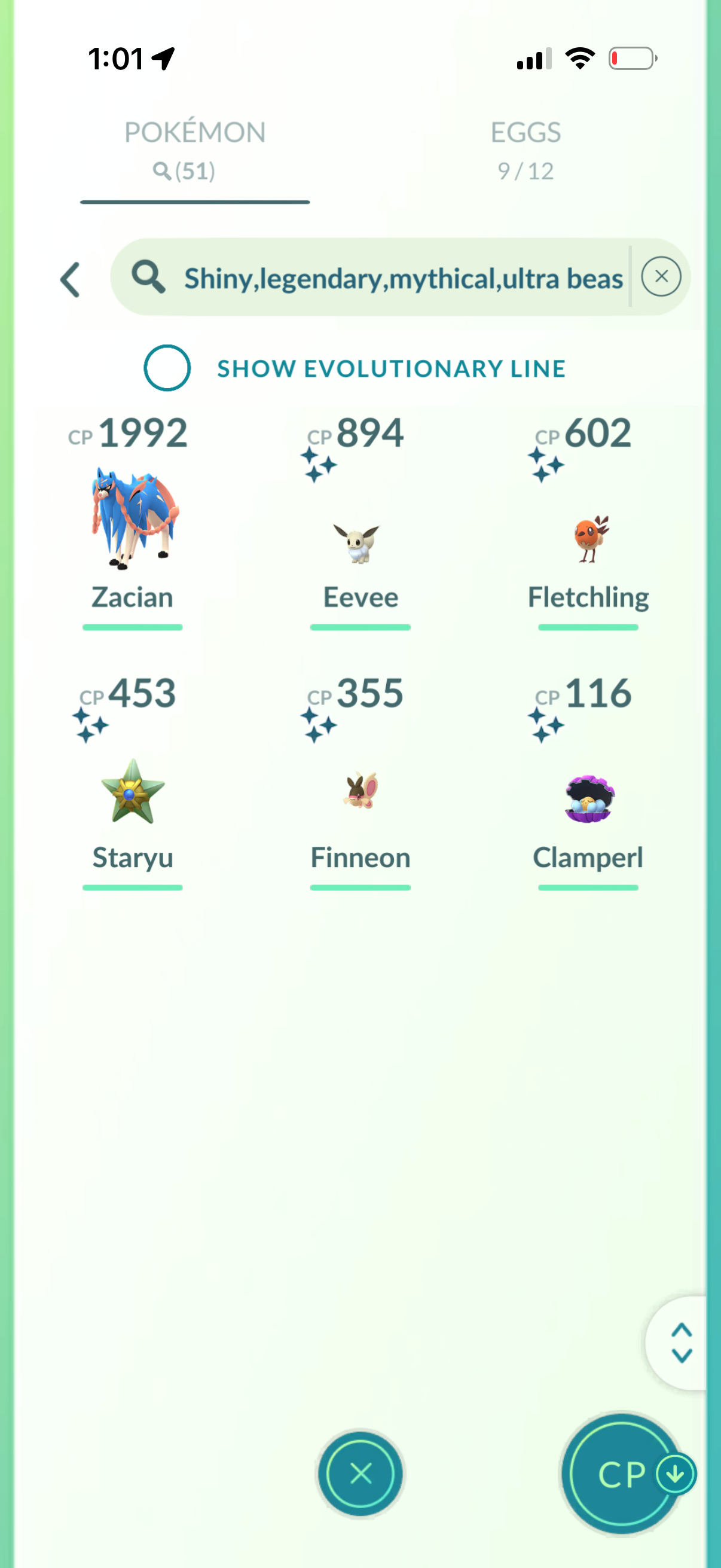 AllTheGlory account (51 Shiny/Legendary)