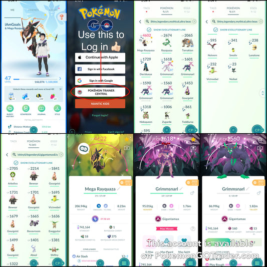 iAmGoals account (17 Shiny/Gigantamax)
