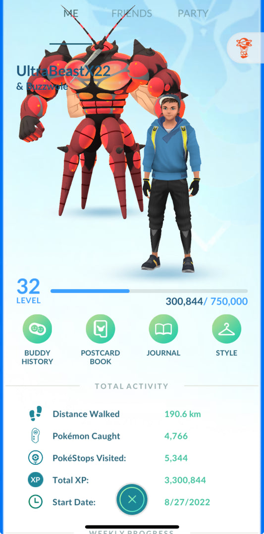 UltrabeastX22 account (84 shiny/legendary)