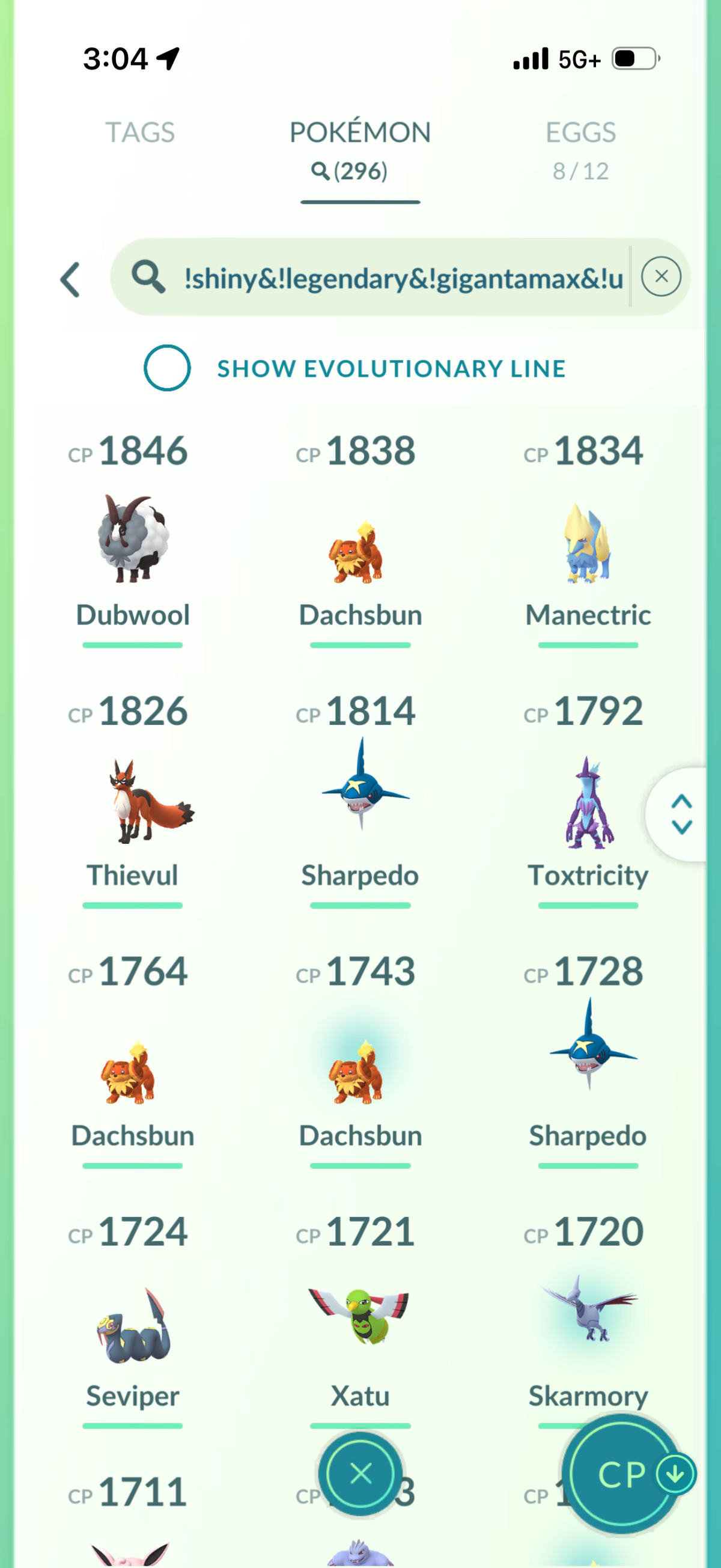 OneLastCOD account 60 Shiny/Legendary & 1.2m Stardust