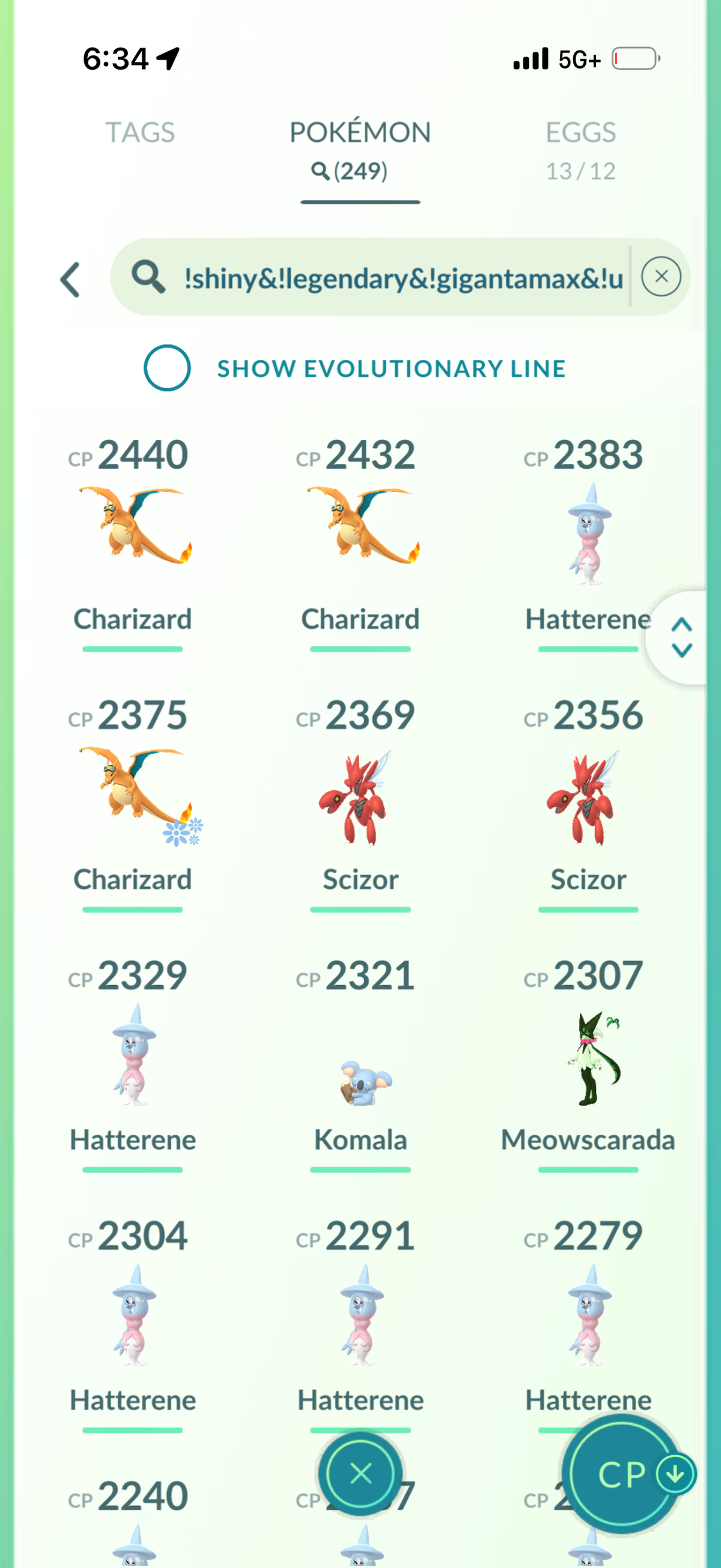 PSGMoneyline account 76 Shiny/Legendary & 1.8M Stardust