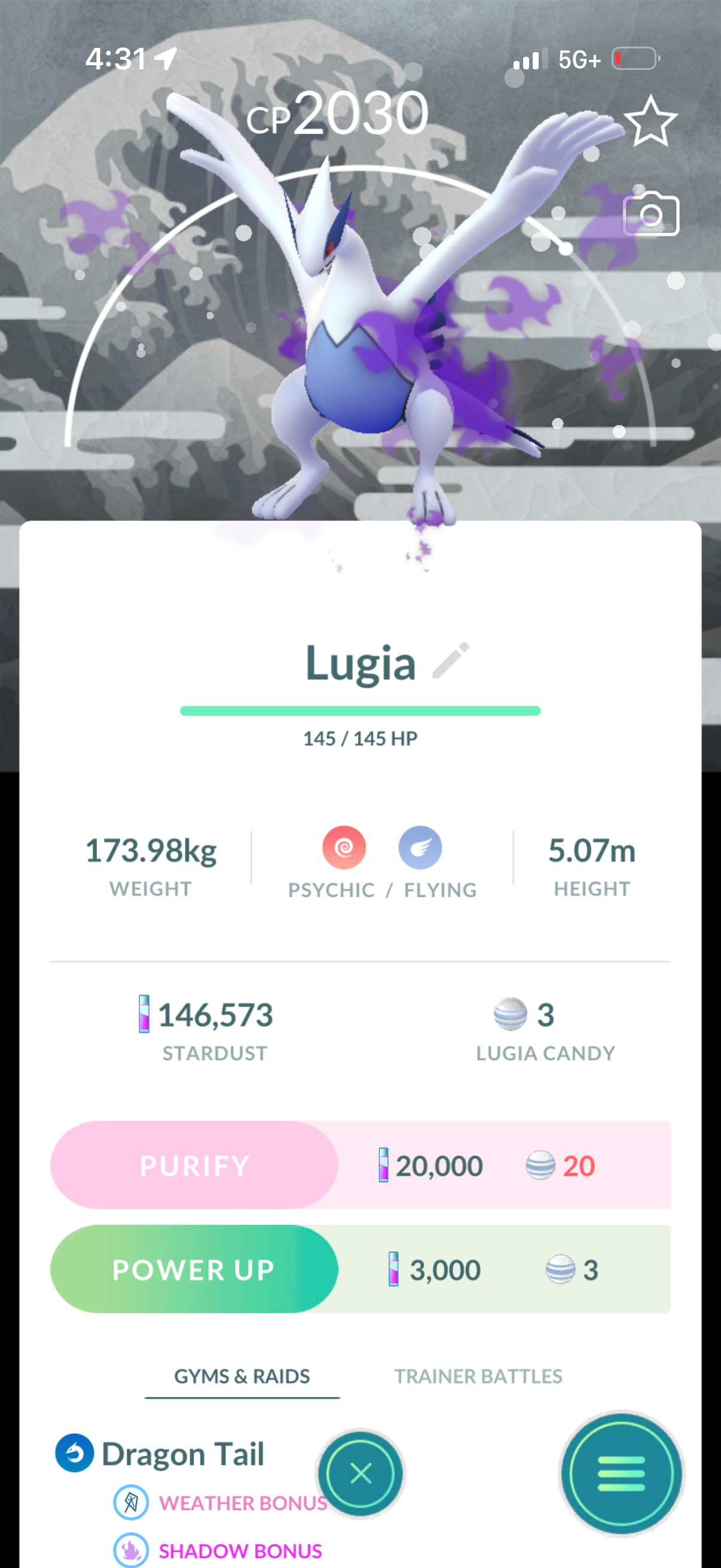 HydrationBreak account (31 Shiny/Legendary)
