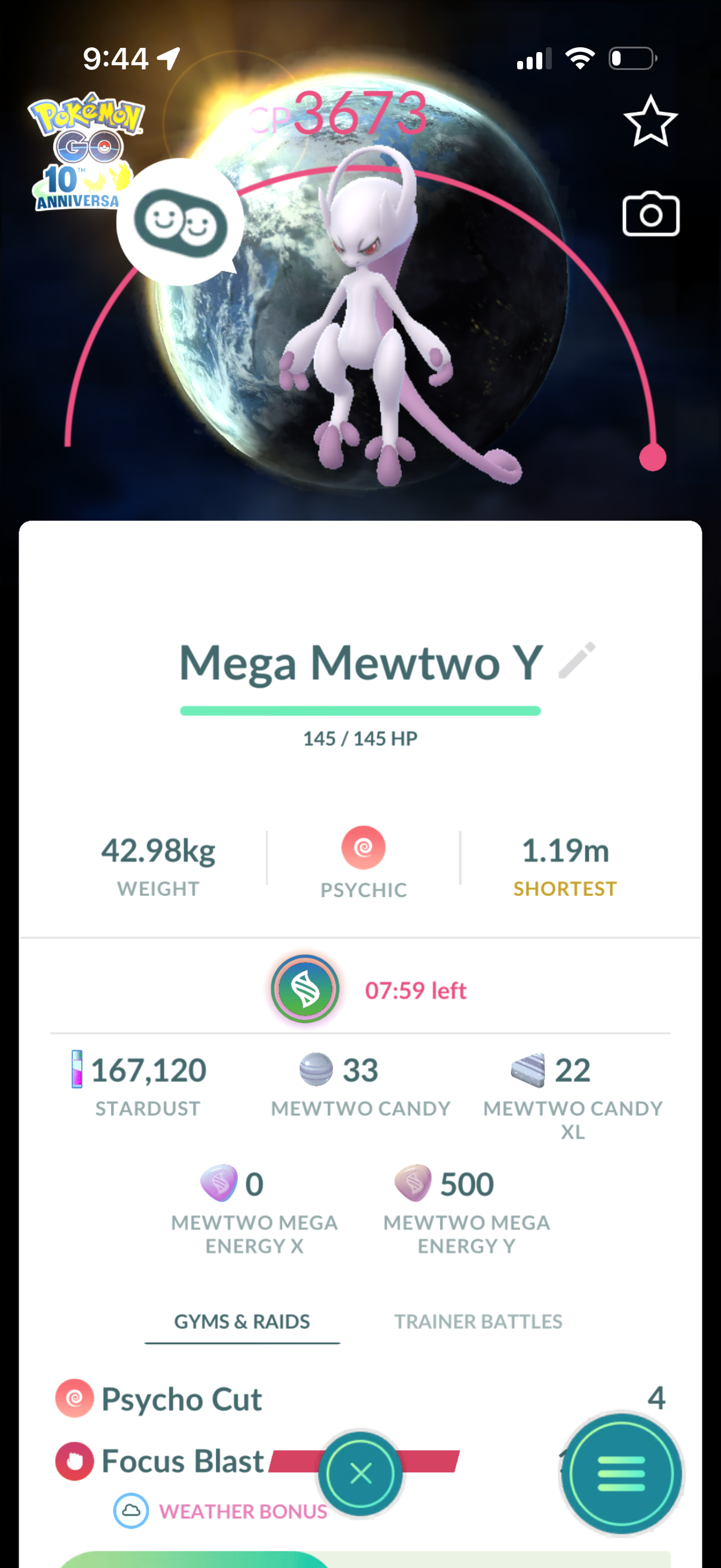 LovelyMewtwo account (17 Shiny/Legendary & 167k stardust)