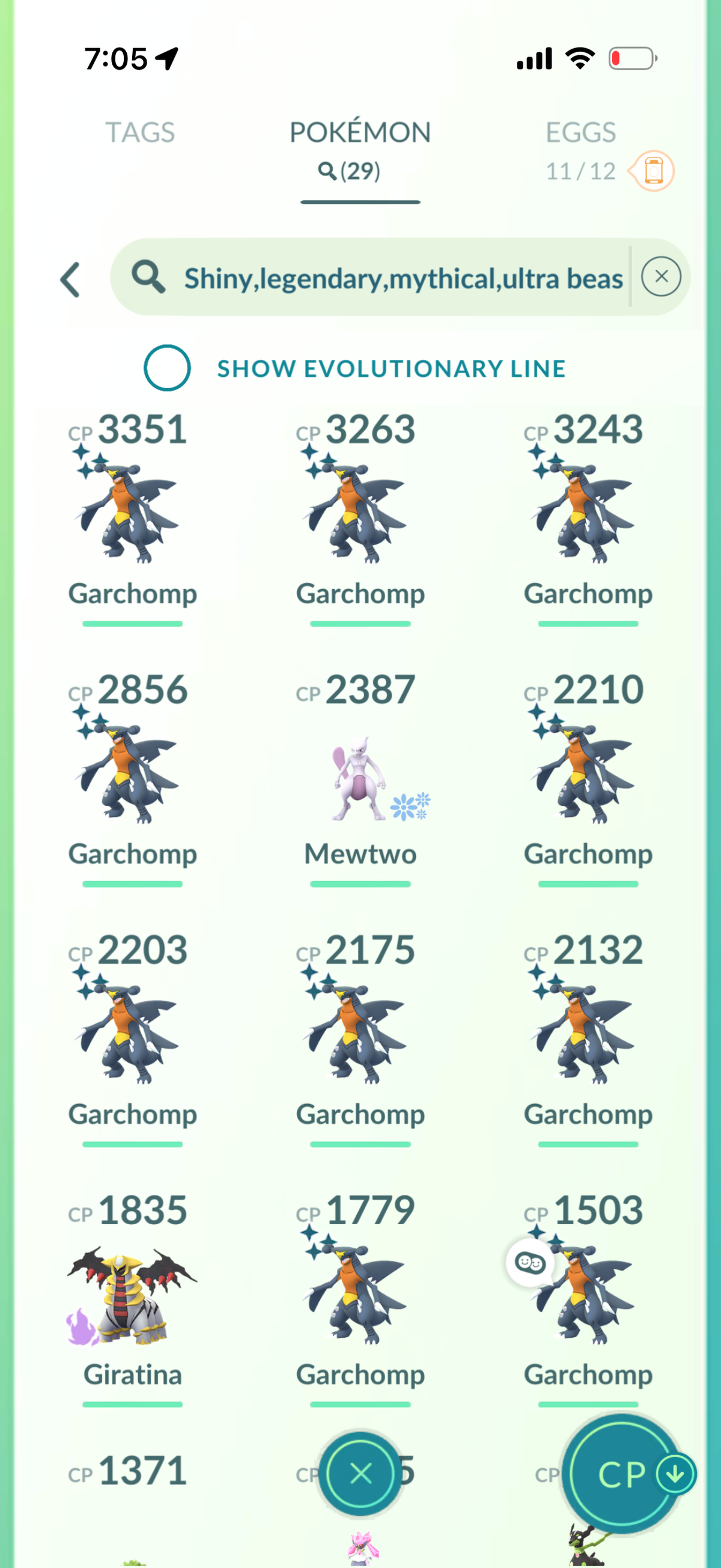 Milotic54 Level 47 account 29 Shiny/Legendary and 816k Stardust