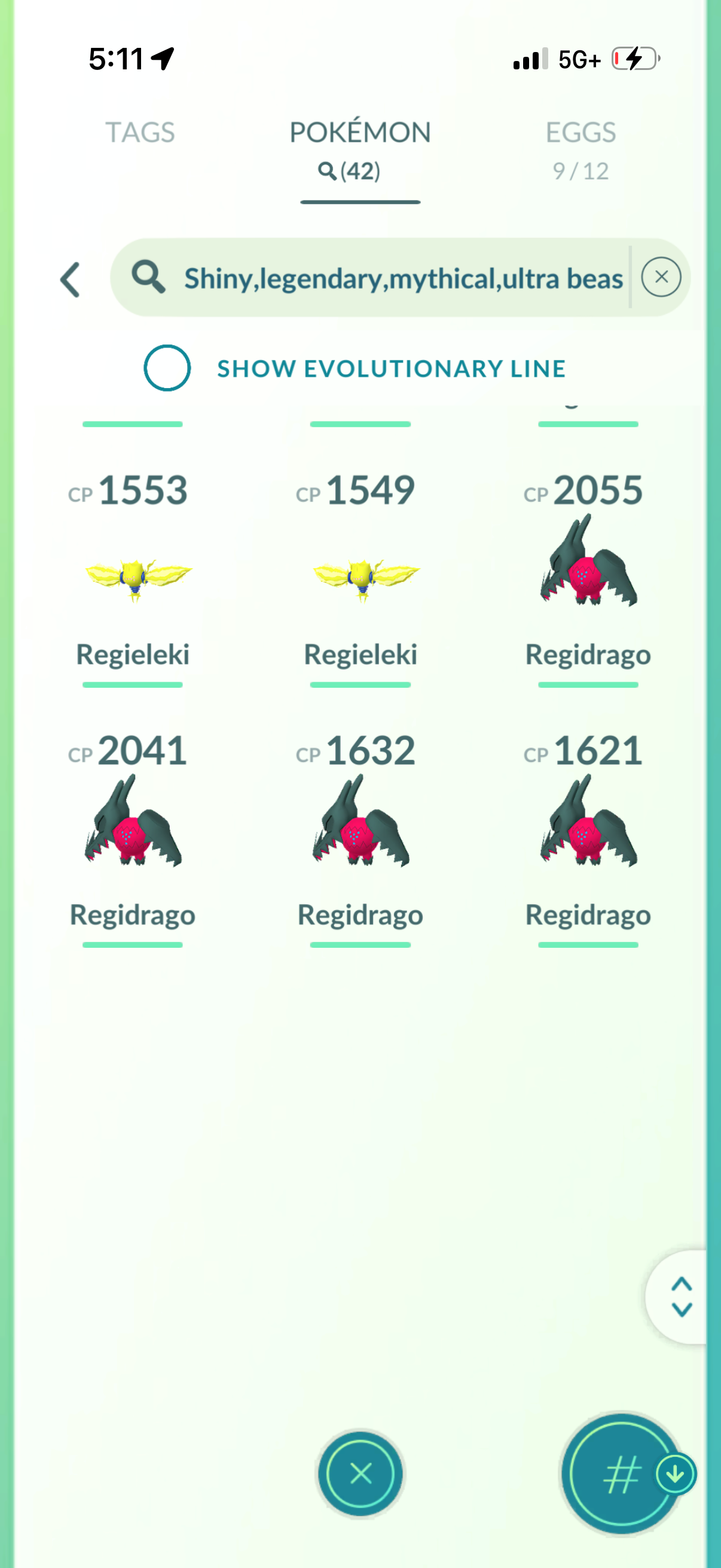 PorterJugs account (42 Shiny/Legendary)