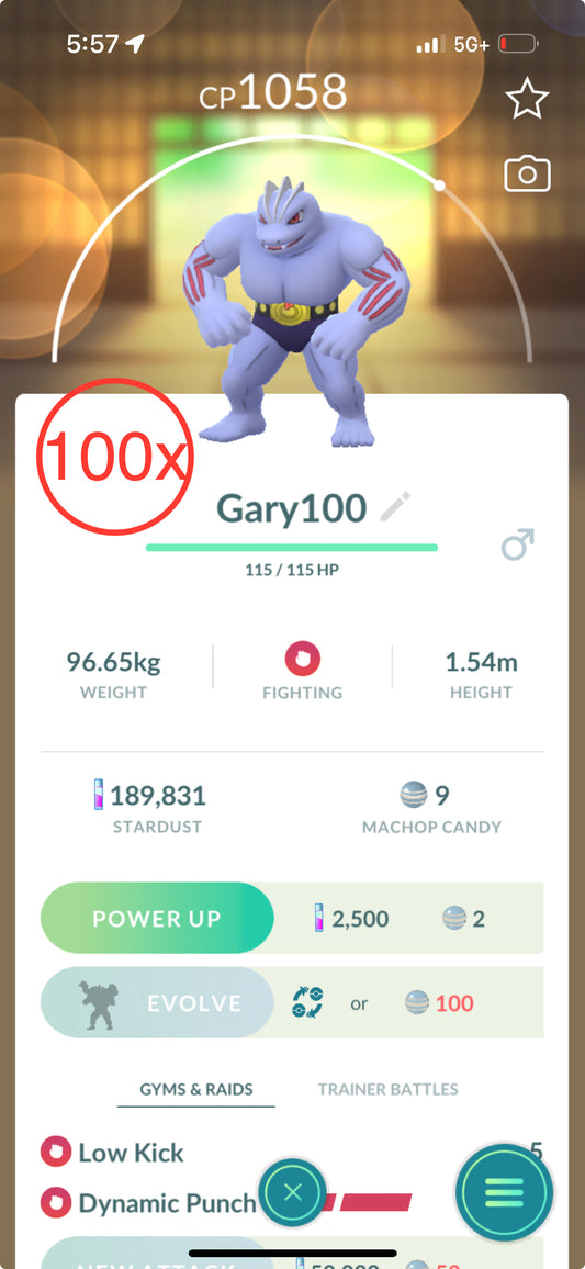 100 Machamp trades