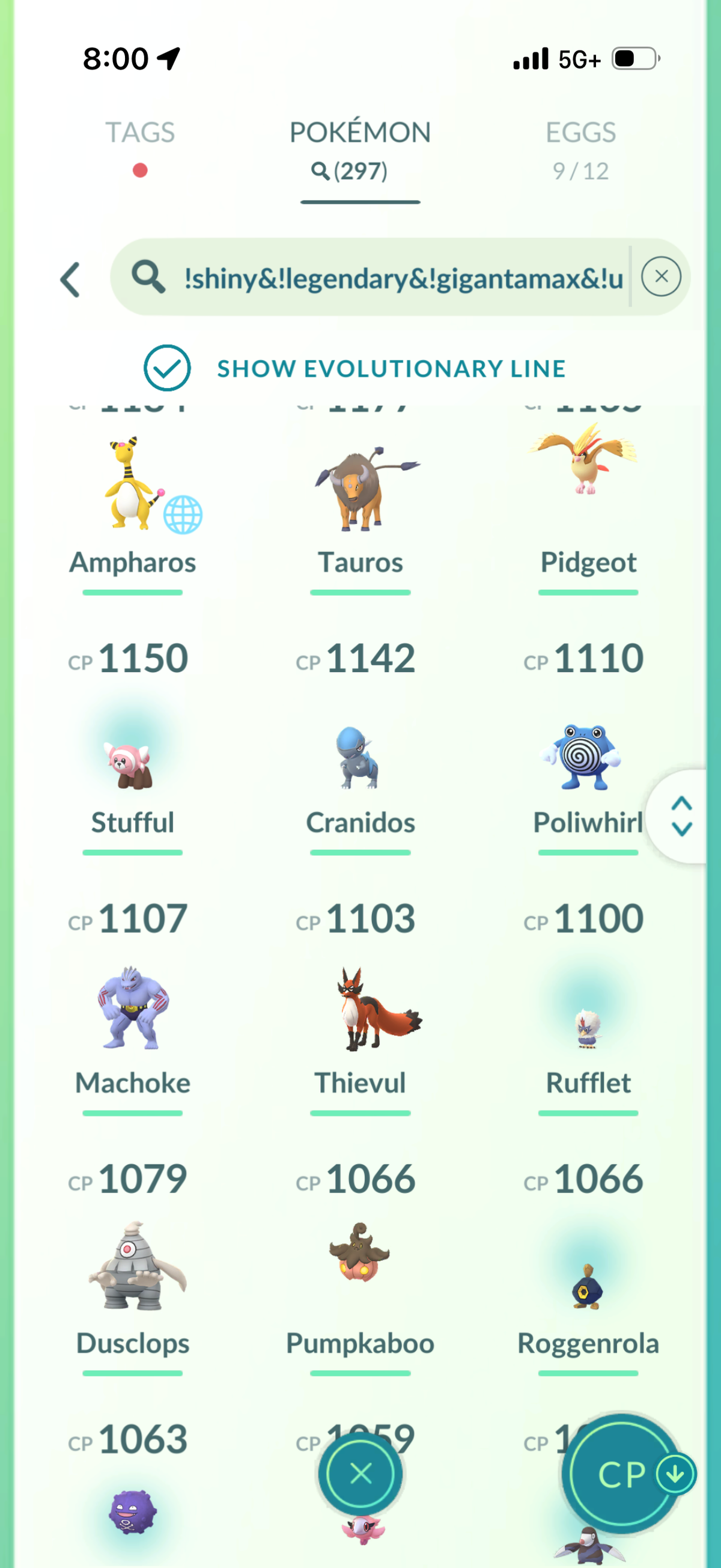 KartanaMini account 46 Shiny/Legendary and 704k Stardust