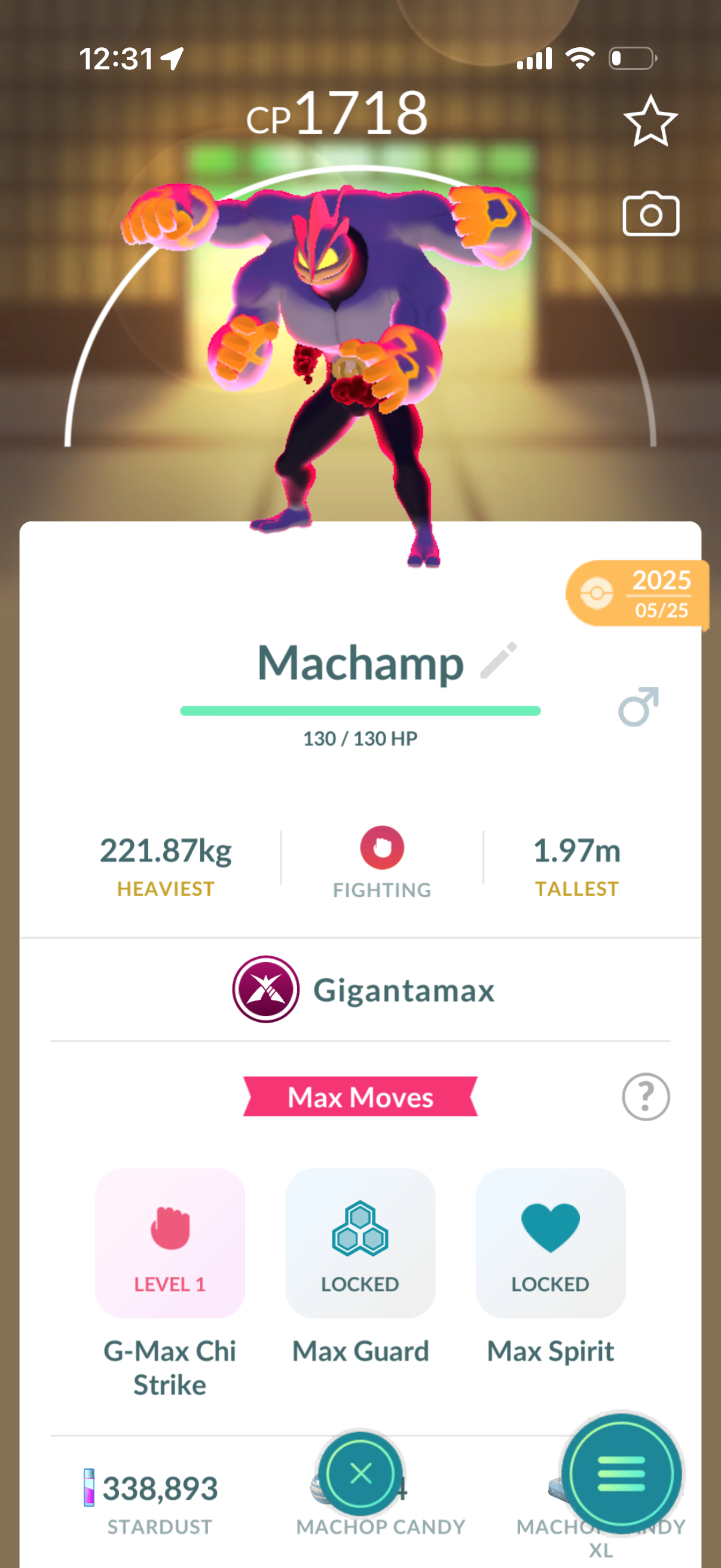 IncredibleHulk account (32 Shiny/Legendary/Gigantamax & 340k stardust)