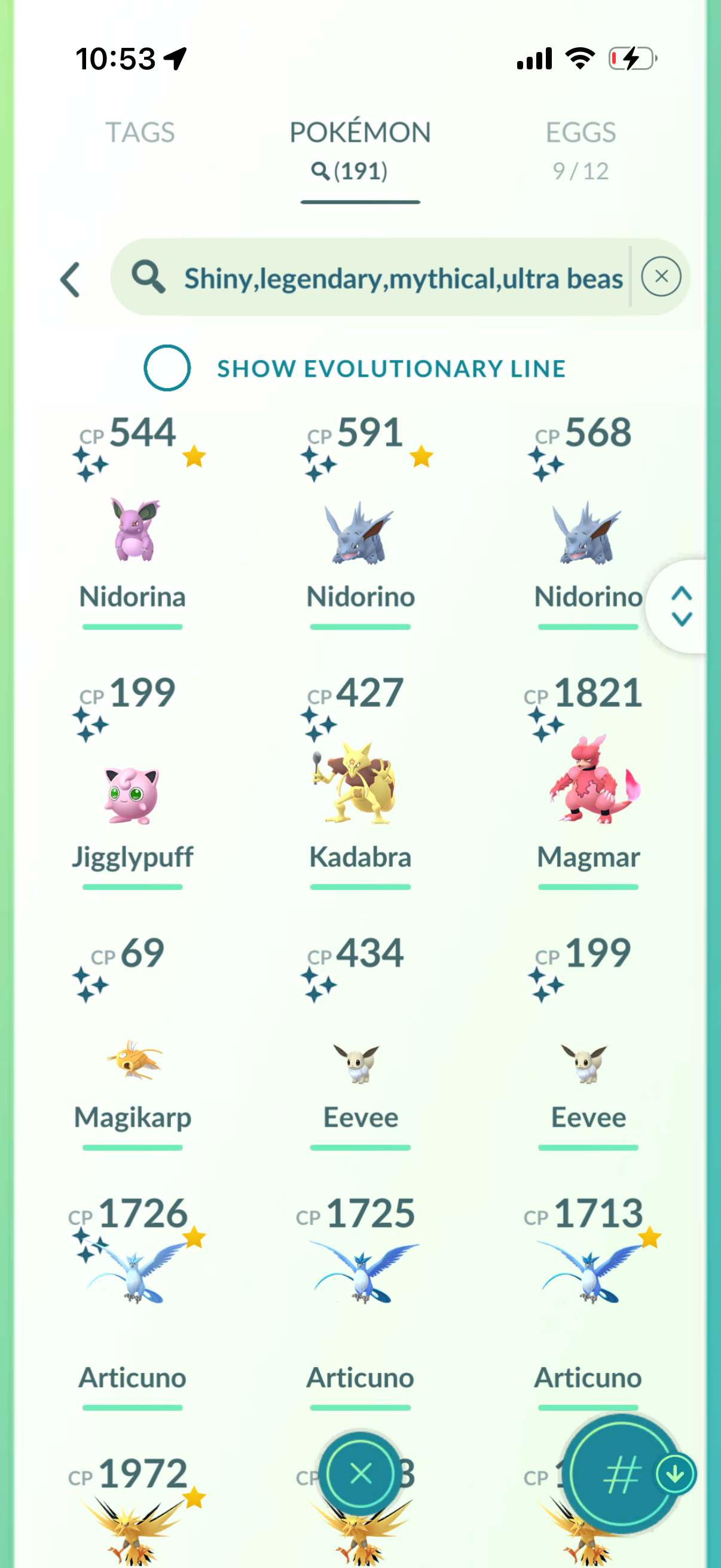 DailyTask 2016 account (141 Shiny/Legendary)
